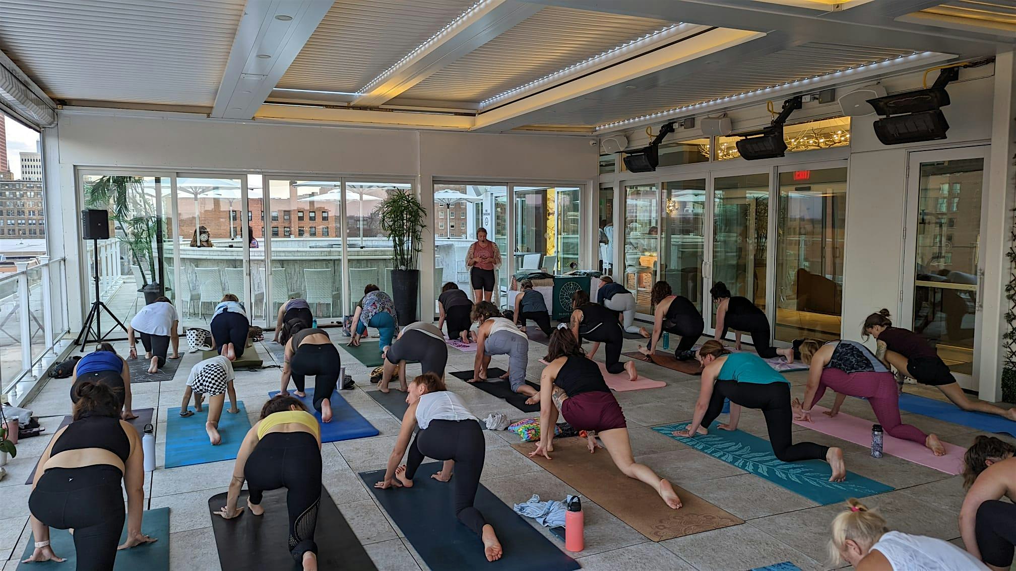 Rooftop Yoga & Sound at Sunset (Curtiss Hotel) at Curtiss Hotel, Franklin Street, Buffalo, NY, USA – Buffalo, NY