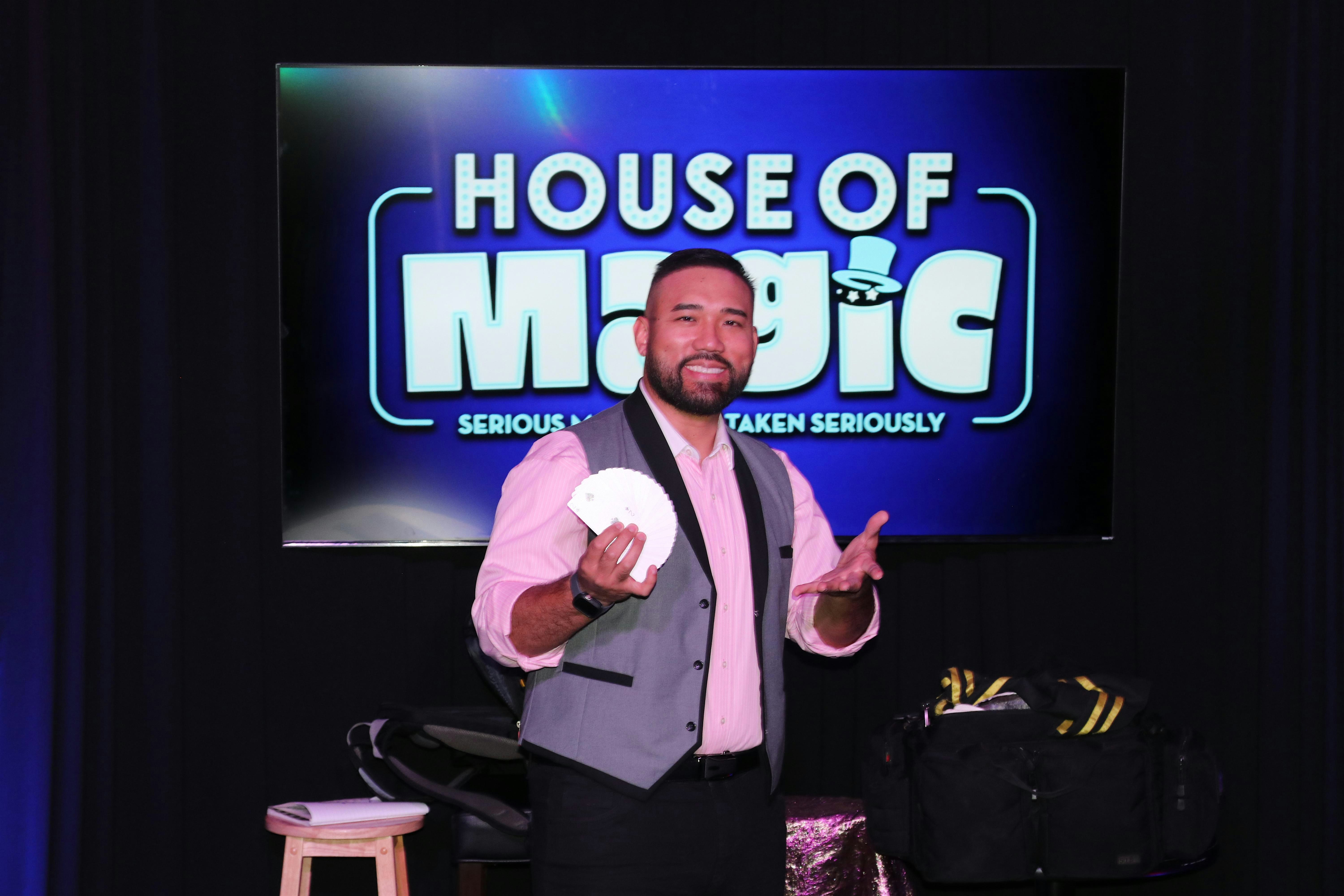 House Of Magic Presents Justin Rivera’s Family Friendly Magic Show at Delirious Comedy Club – Showroom Inside Hennessy’s Tavern – Las Vegas, NV