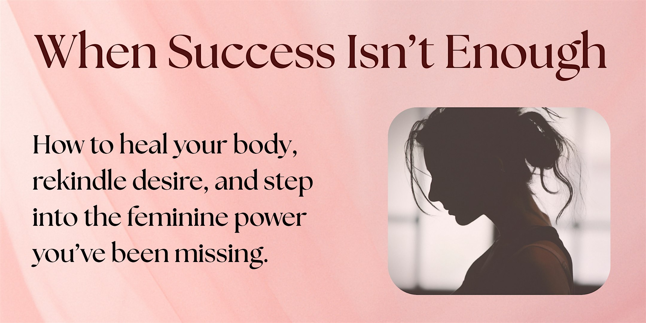 When Success Isn’t Enough at Online Event – ,