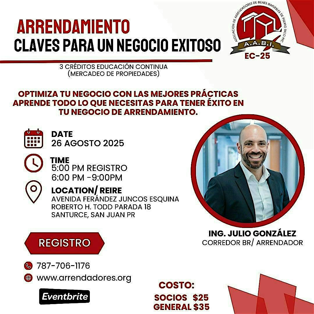 Claves para un Arrendamiento Exitoso! at REIRE – San Juan, San Juan