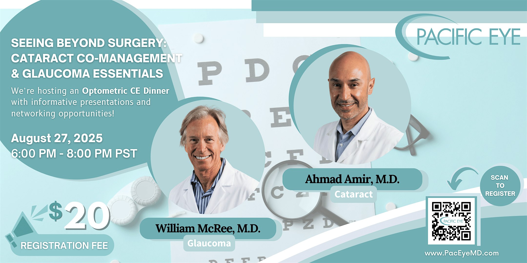 Seeing Beyond Surgery: Cataract Co-Management & Glaucoma Essentials at Pacific Eye – San Luis Obispo Office – San Luis Obispo, CA