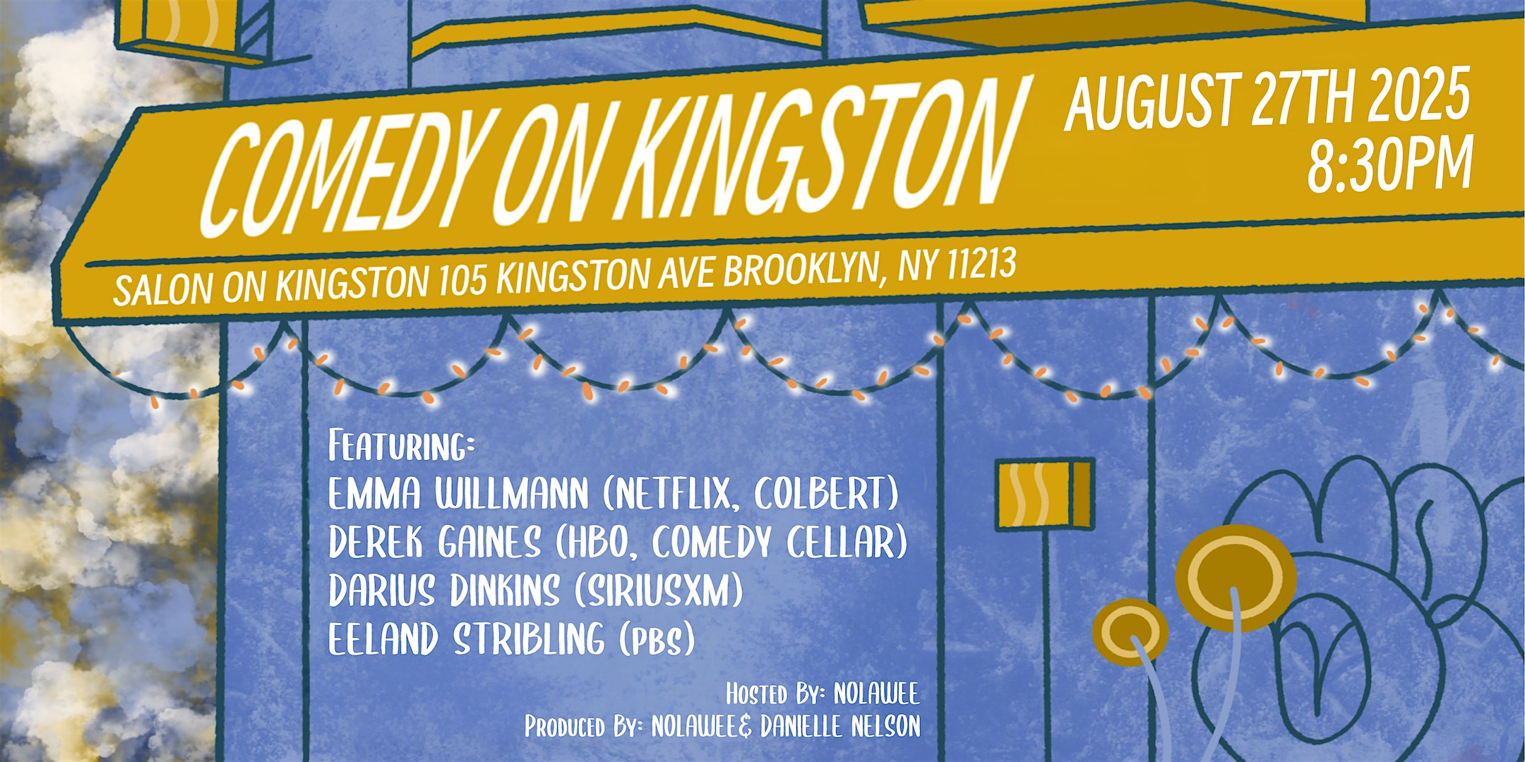 Comedy On Kingston (Stand-Up Comedy in Crown Heights, Brooklyn) at Salon on Kingston, Kingston Avenue, Brooklyn, NY, USA – Brooklyn, NY