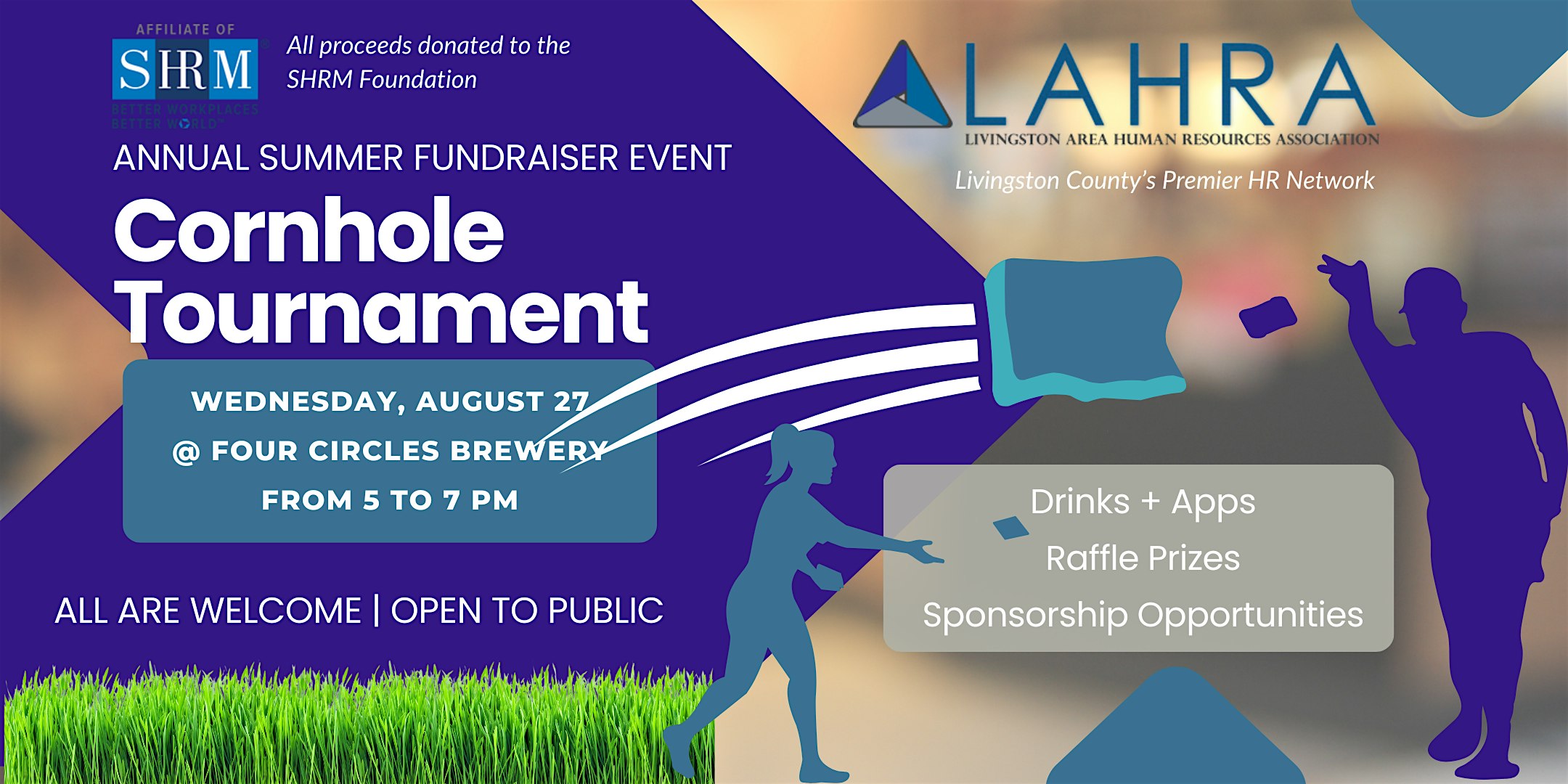 LAHRA Annual Cornhole Tournament and Summer Networking Event at Four Circles Brewery – Brighton, MI
