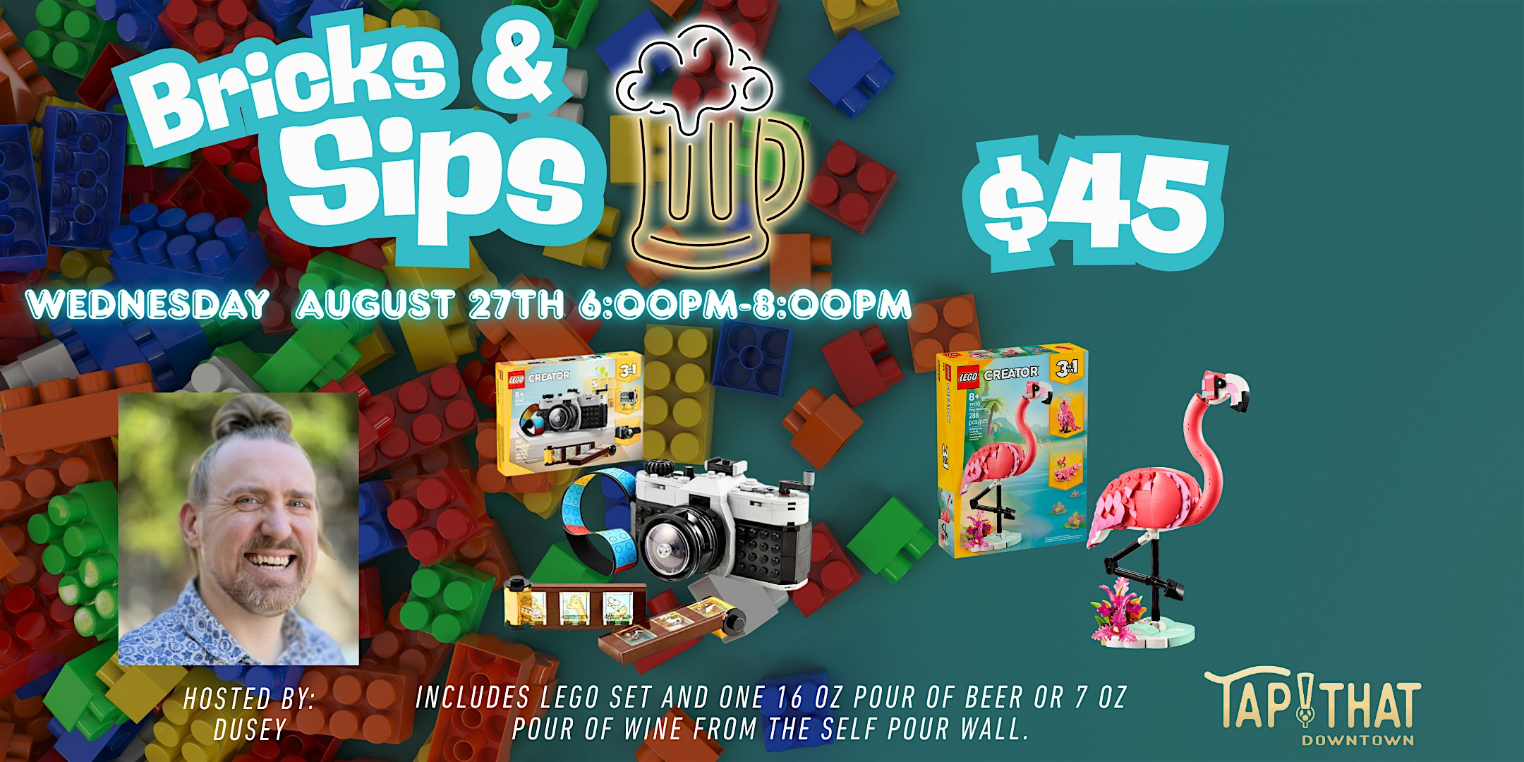 Bricks & Sips Lego Night at Tap That Downtown – Phoenix, AZ