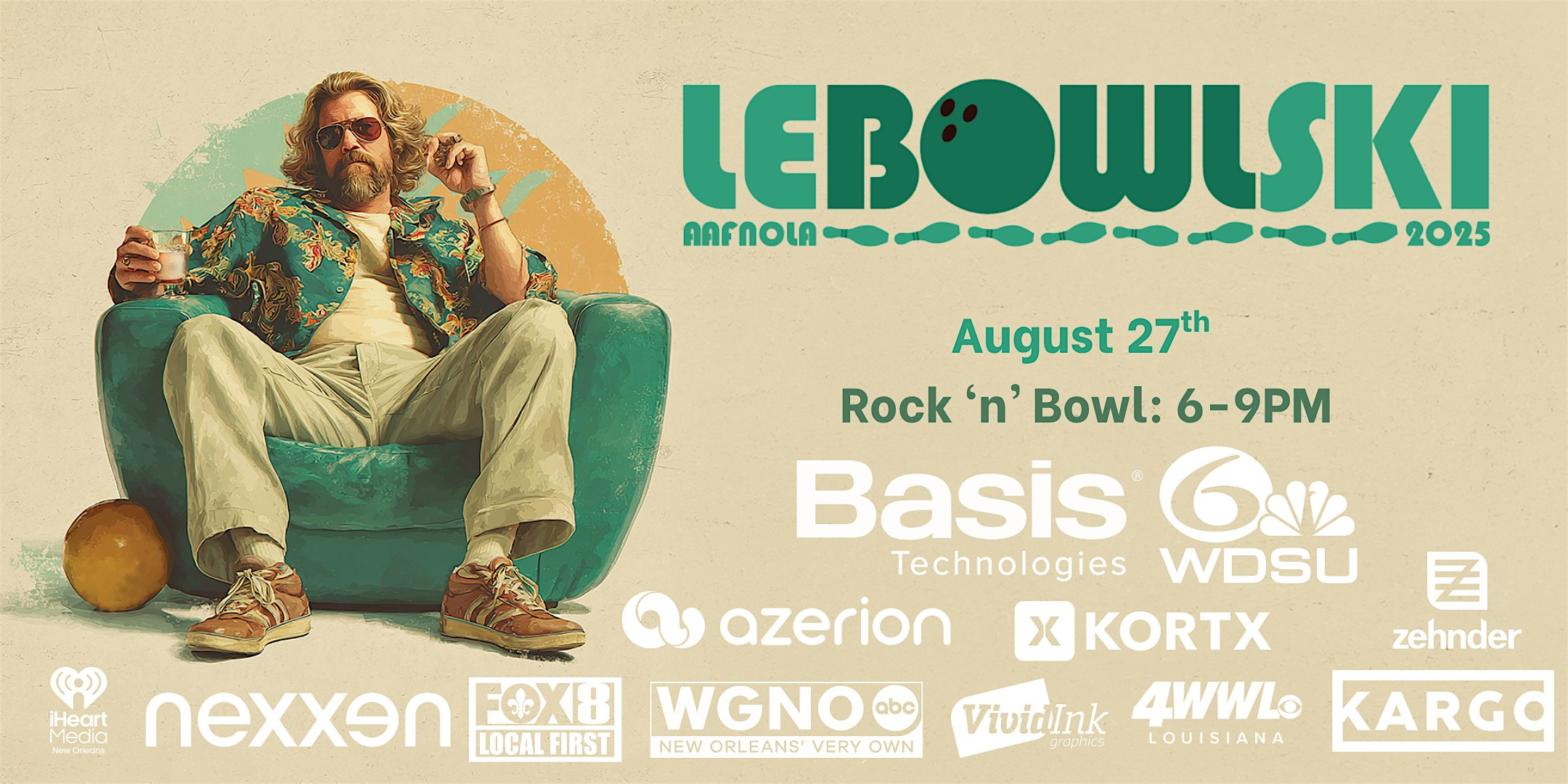 2025 AAF New Orleans Bowl-A-Thon at Rock ‘N’ Bowl – New Orleans, LA
