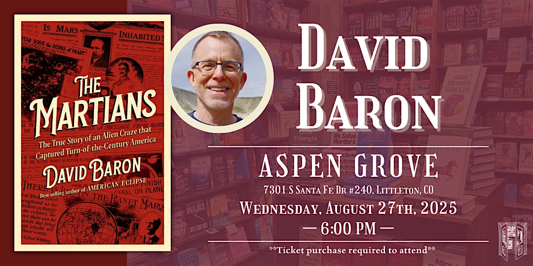 David Baron Live at Tattered Cover Aspen Grove at Tattered Cover Aspen Grove – Littleton, CO