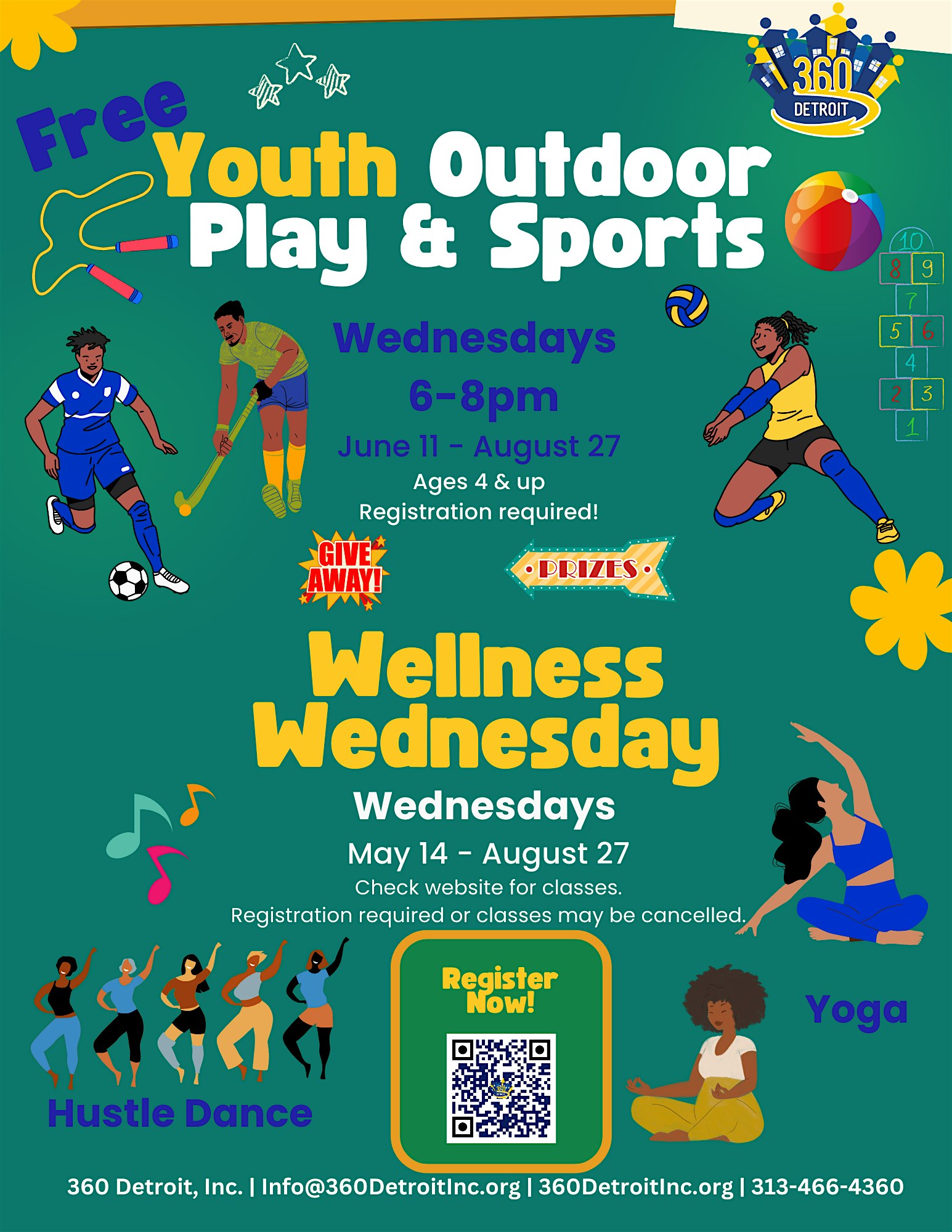 Youth Outdoor Play & Sports 8-27-25 at 360 Park – Detroit, MI