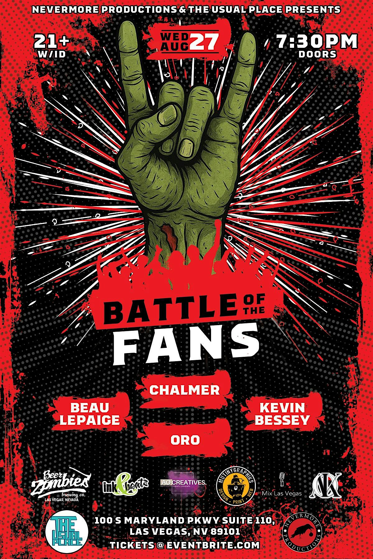 Battle of The Fans ROUND 2 at The Usual Place at The Usual Place – Las Vegas, NV