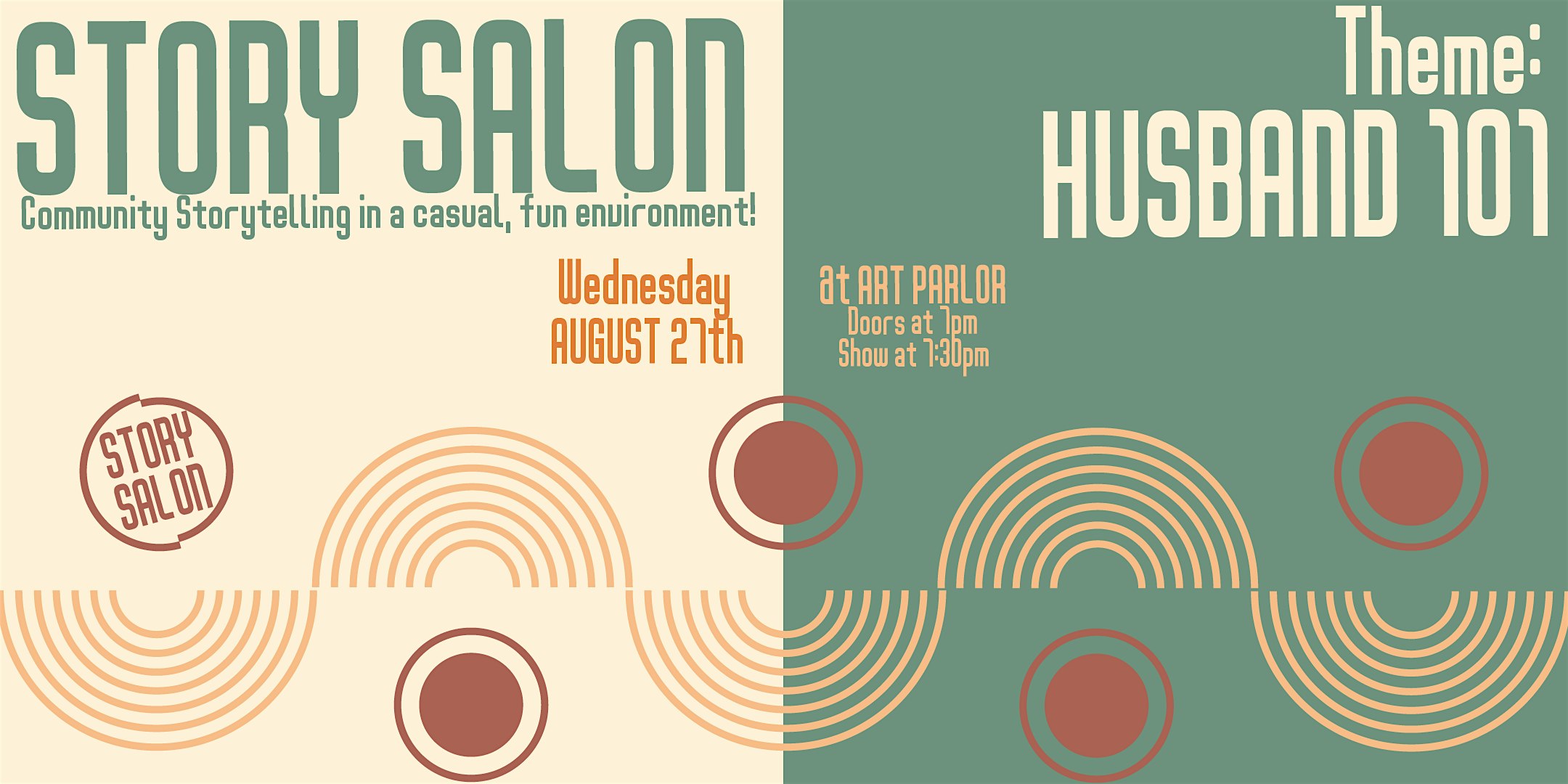 Story Salon – Husband 101 at The Art Parlor – Los Angeles, CA