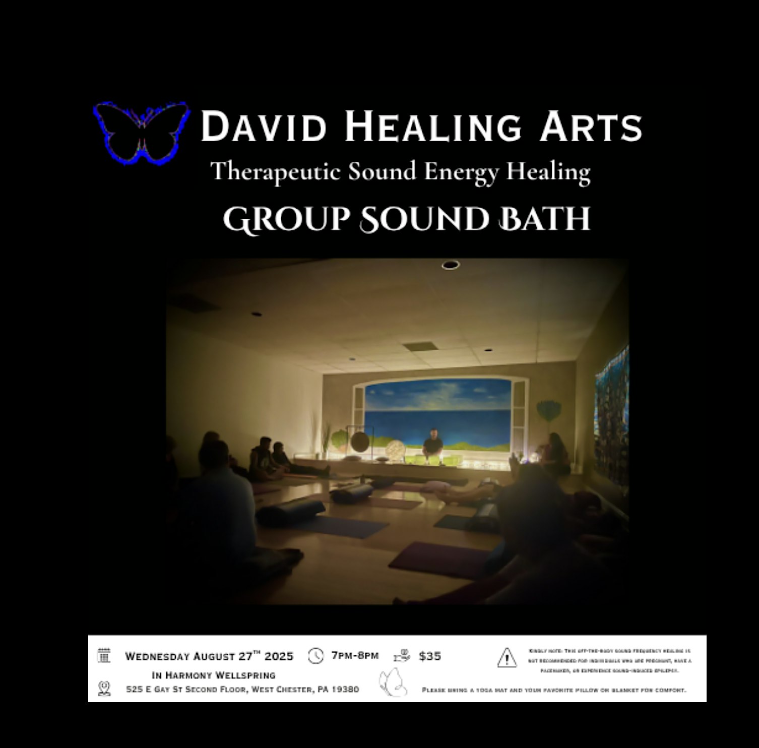 Group Therapeutic Sound Bath at Sakinah Oasis – West Chester, PA