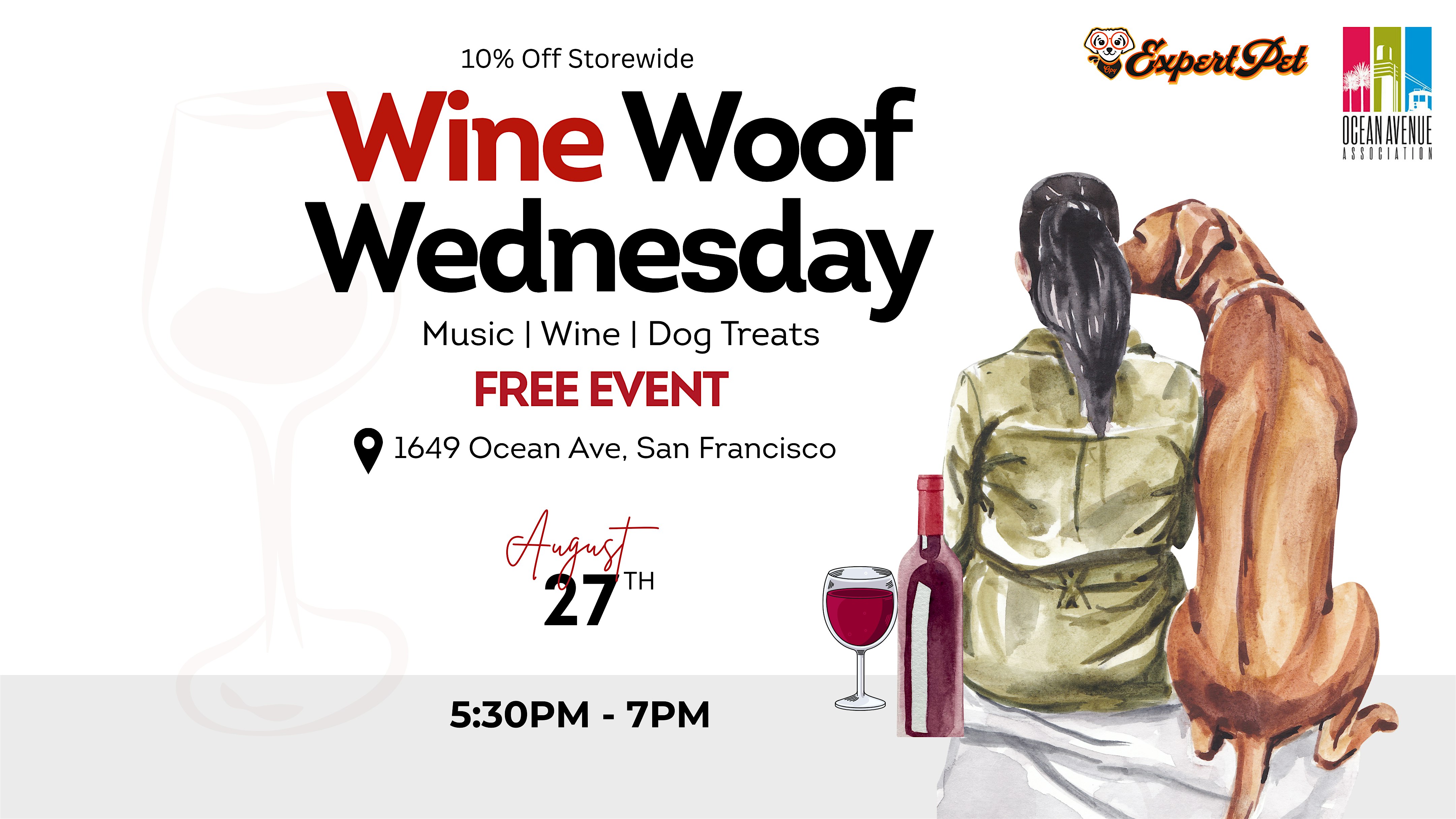 Wine Woof Wednesday! at Expert Pet – San Francisco, CA