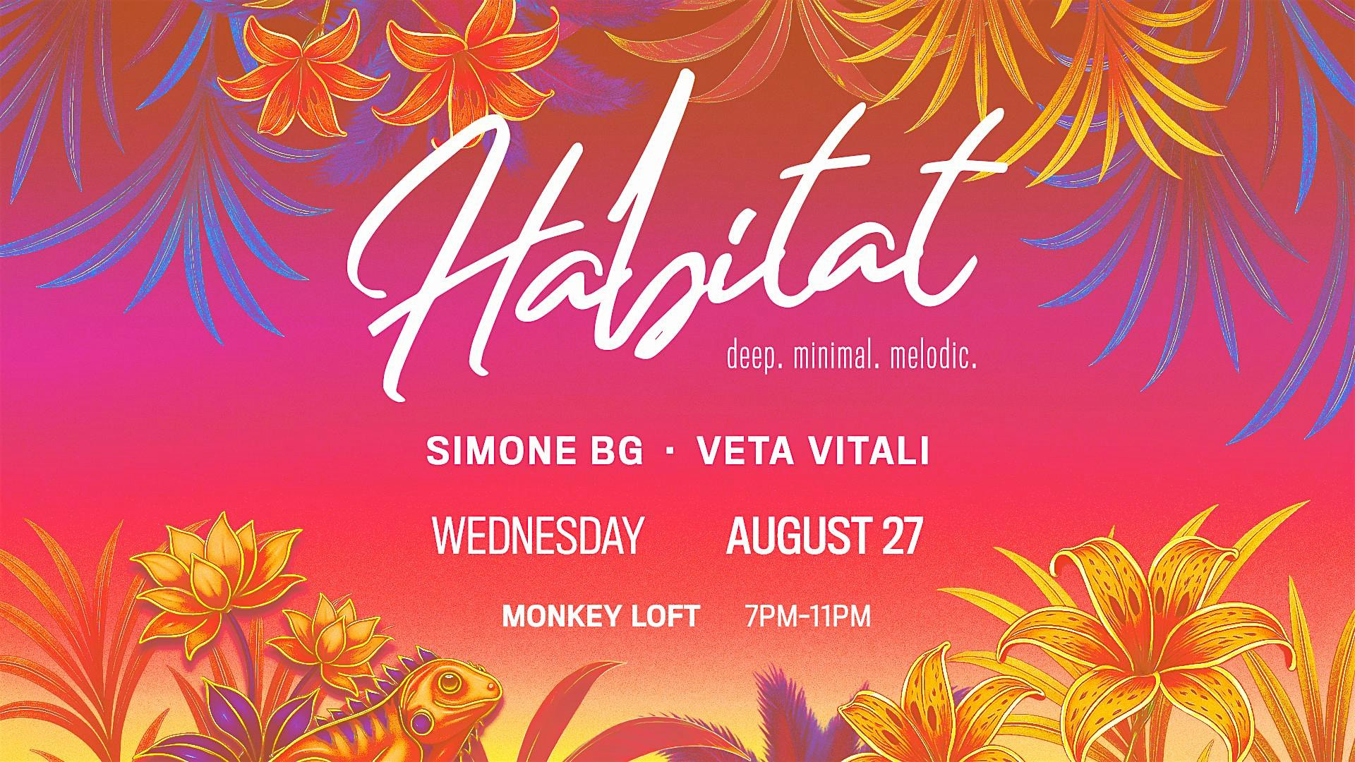Habitat August 27, 2025 at Monkey Loft – Seattle, WA