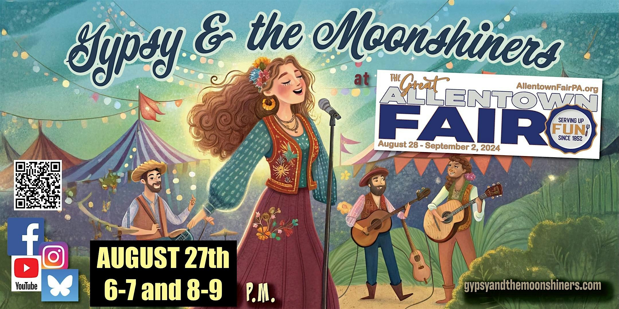 Gypsy & the Moonshiners LIVE at the Allentown Fair at The Allentown Fairgrounds – Allentown, PA