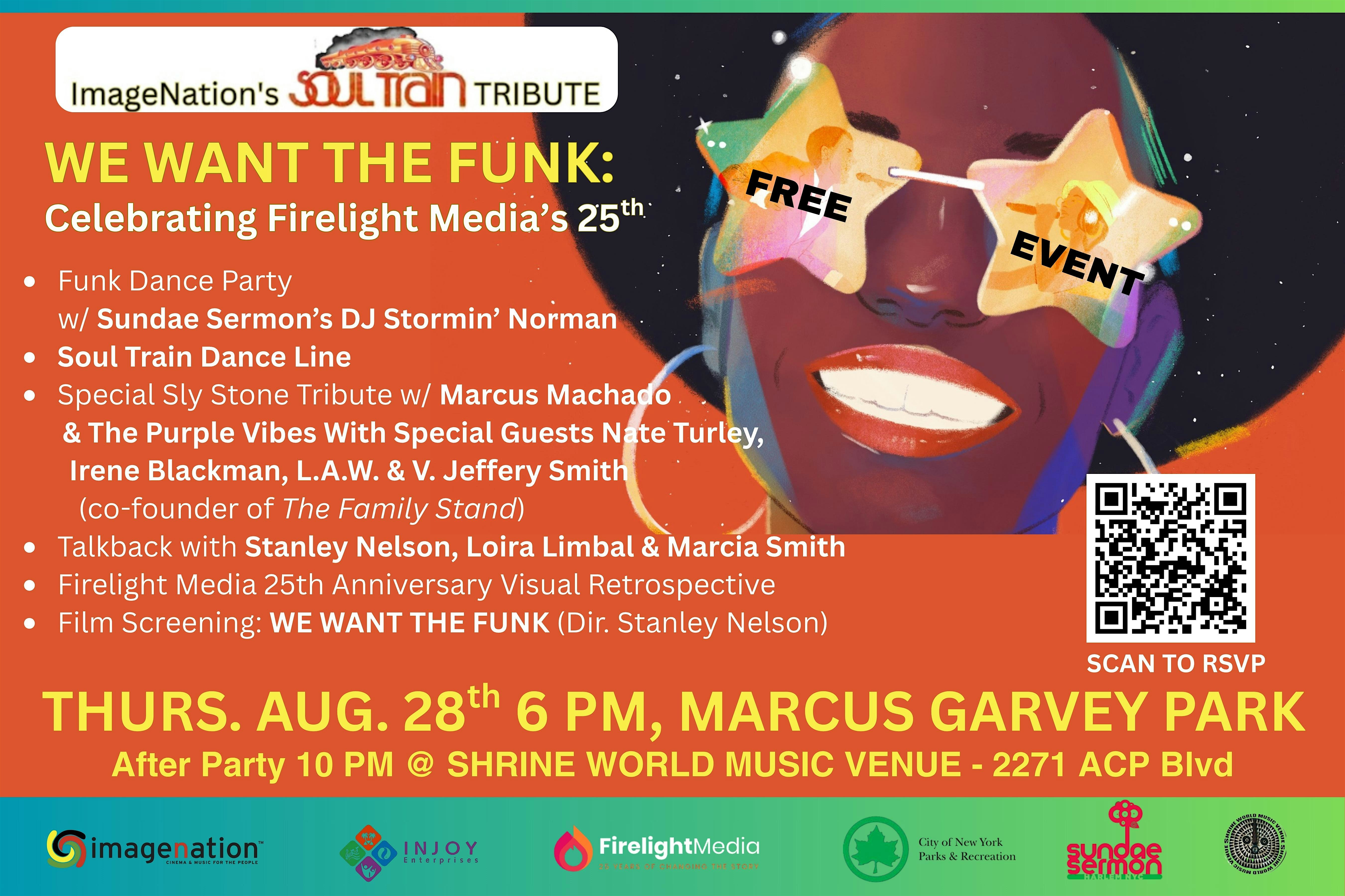 Soul Train Tribute – WE WANT THE FUNK: Celebrating Firelight Media’s 25th at Richard Rodgers Amphitheater – New York, NY