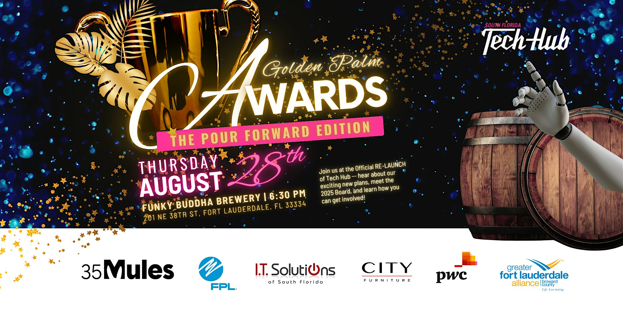 2025 Golden Palm Awards: The Pour Forward Edition at Funky Buddha Brewery – Fort Lauderdale, FL