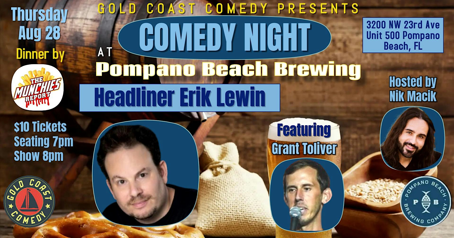Pompano Brewing Comedy Show at Pompano Beach Brewing Company – Pompano Beach, FL