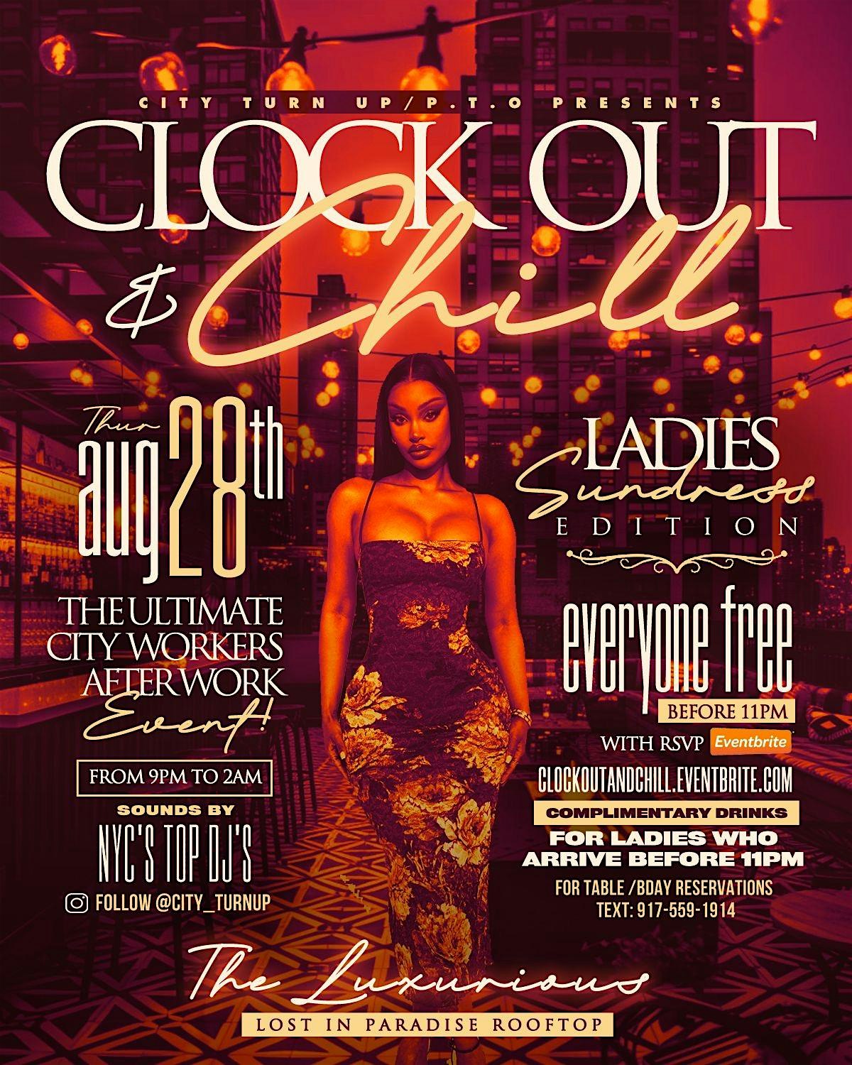 “CLOCK OUT & CHILL” AFTER WORK at Lost in Paradise Rooftop – Queens, NY