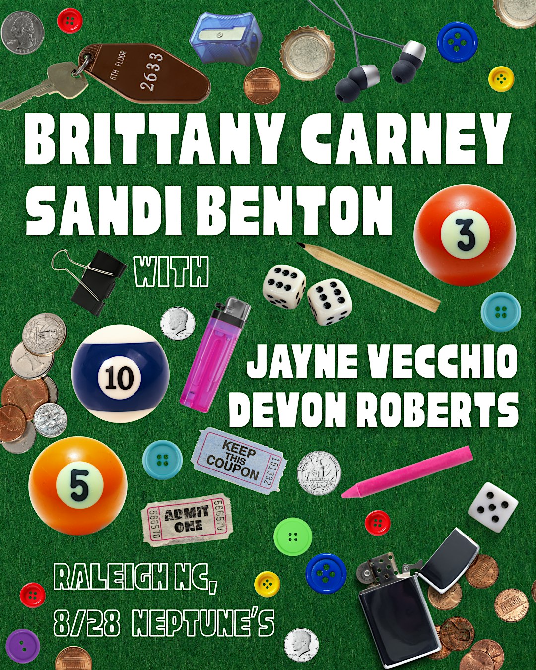 Rhizome Presents: Brittany Carney & Sandi Benton at Neptunes Parlour – Raleigh, NC