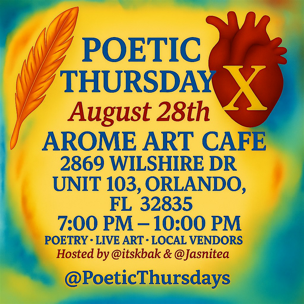 Poetic Thursdays at Arome Art Cafe – Orlando, FL