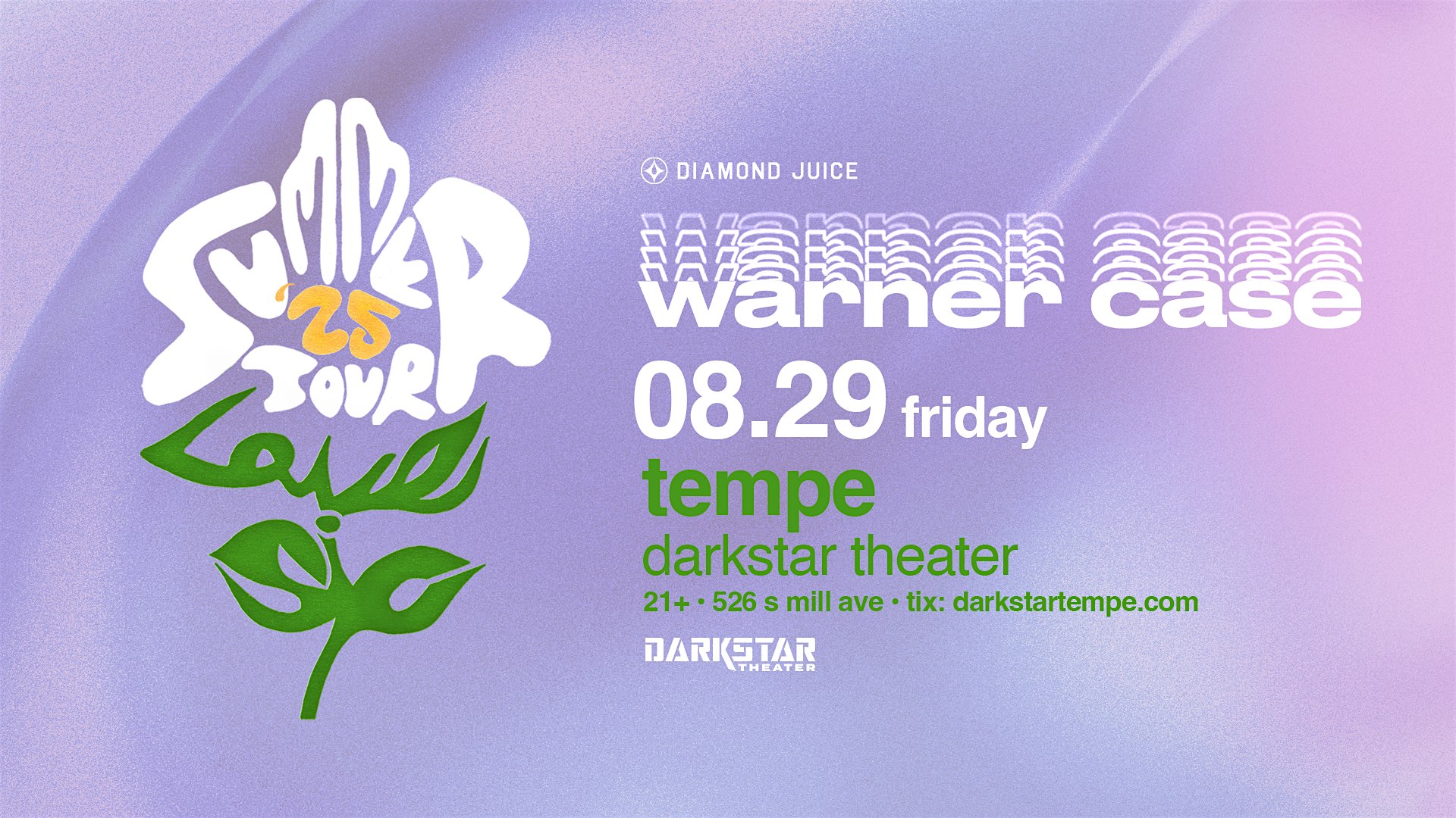 warner case: the love [sic] tour at Darkstar – Tempe, AZ