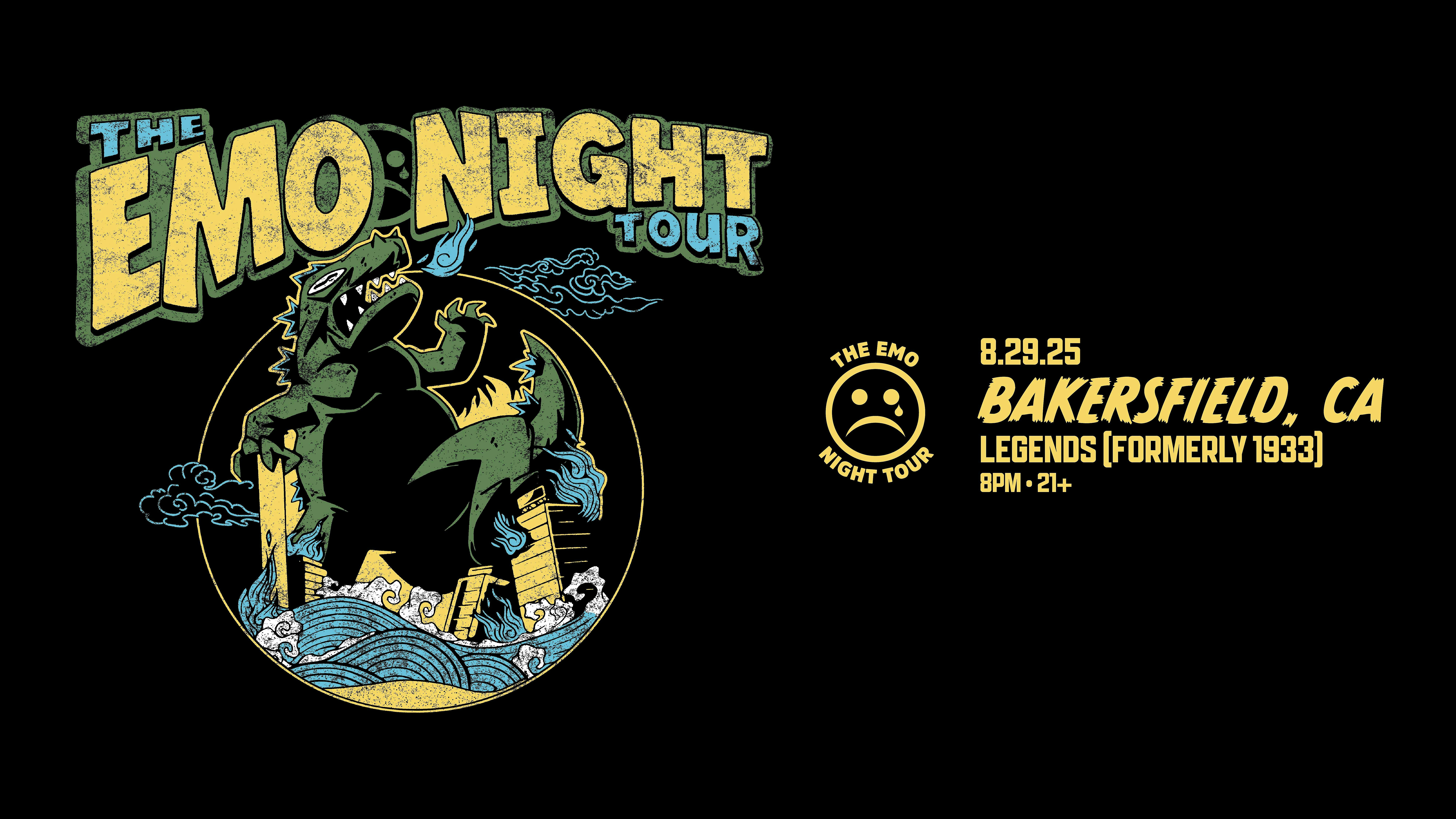 The Emo Night Tour – Bakersfield at Speakeasy Bar and Grill at 1933 Event Center – Bakersfield, CA