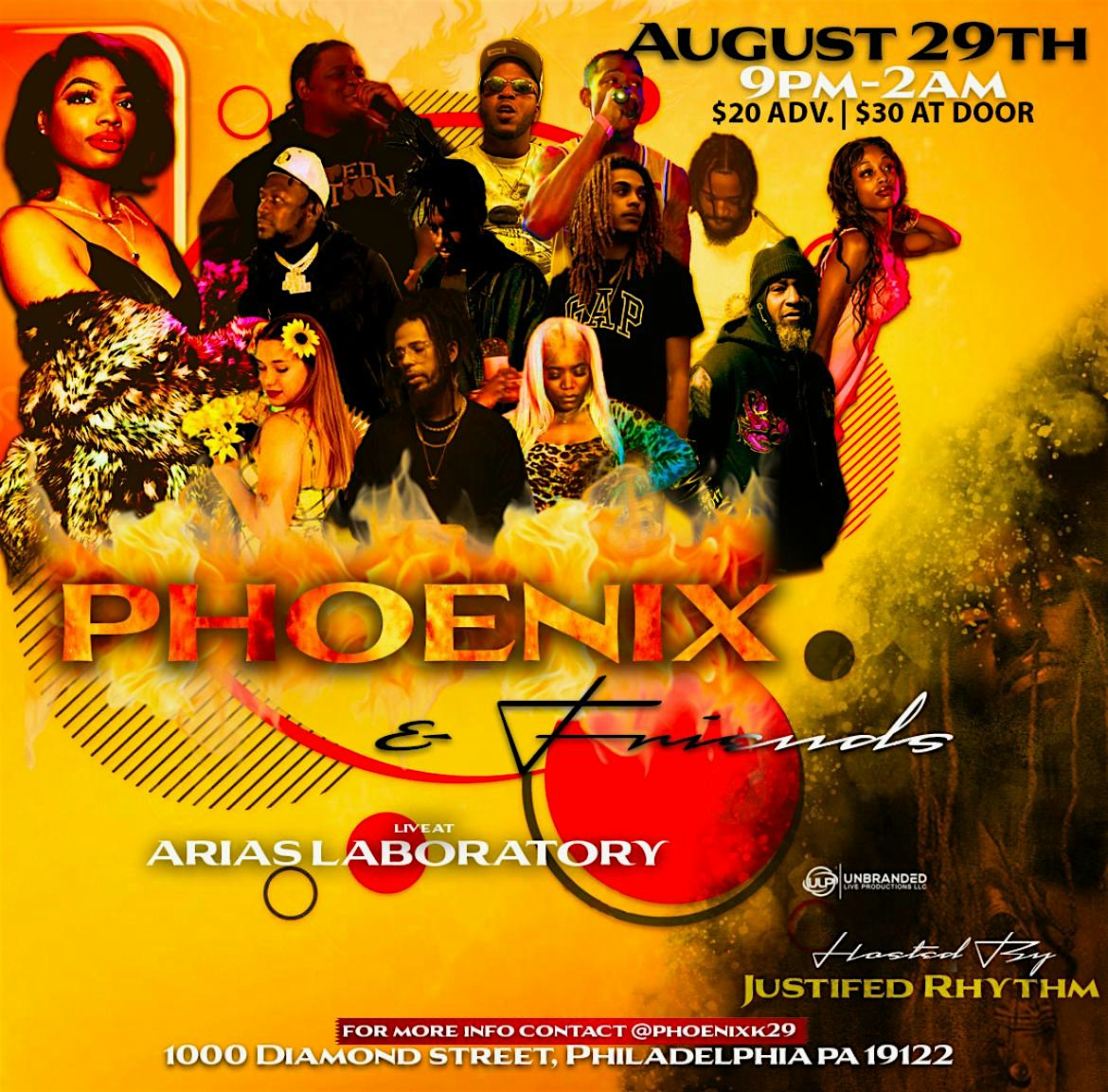 PHOENIX & FRIENDS SHOWCASE at 1000 Diamond St – Philadelphia, PA