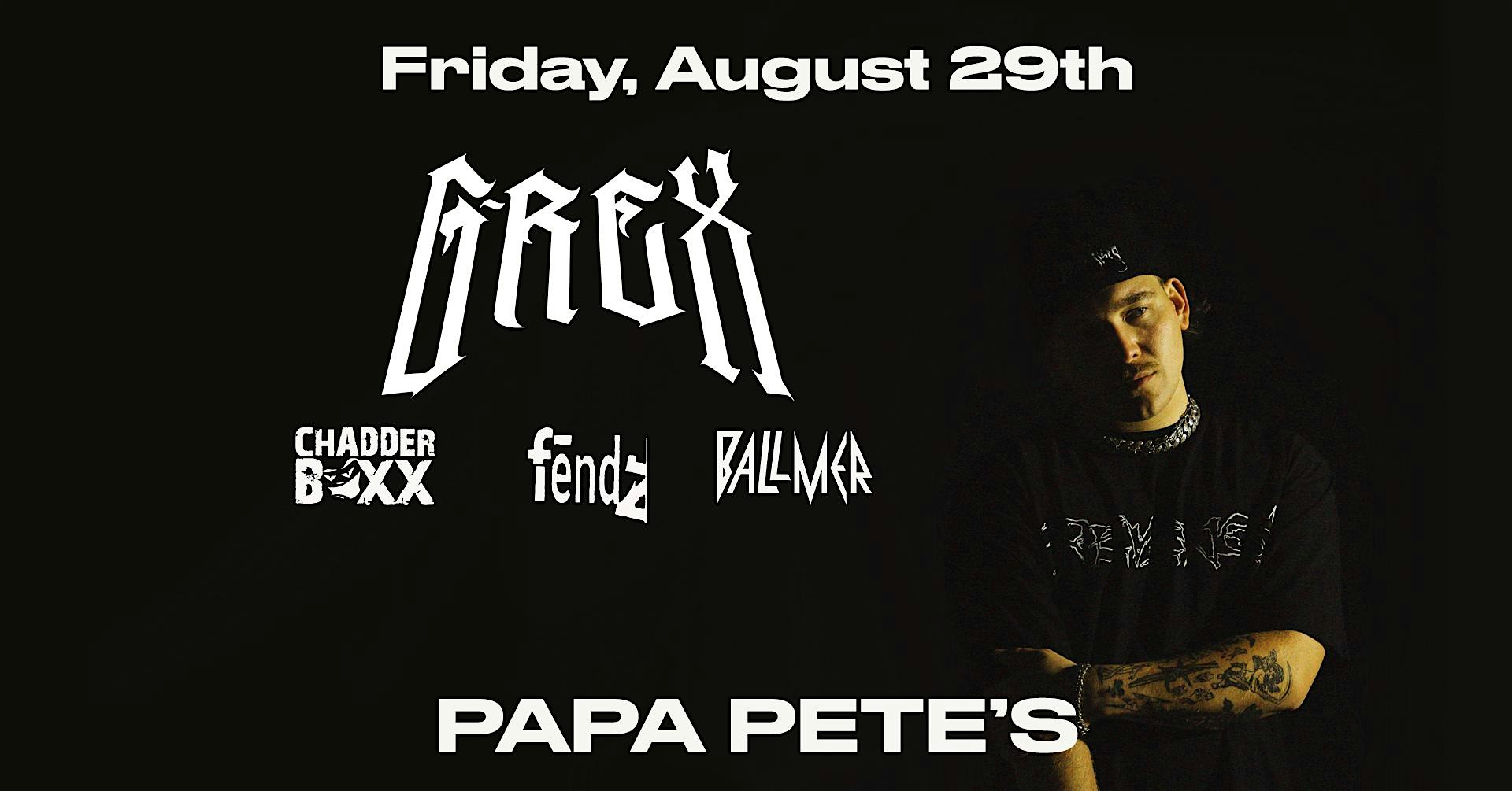 0G’s Presents – G-Rex – Papa Pete’s – Kalamazoo, MI at Papa Pete’s, South Burdick Street, Kalamazoo, MI, USA – Kalamazoo, MI