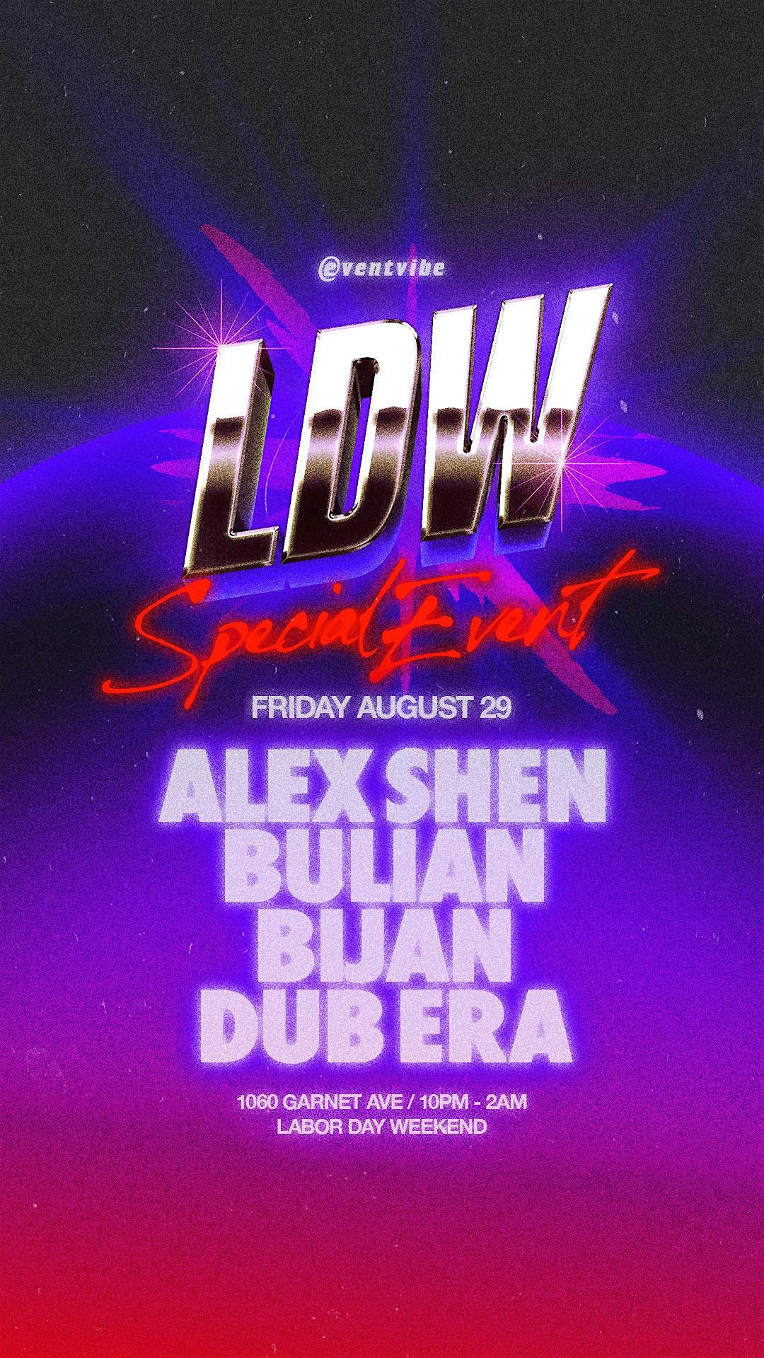 Labor Day Weekend Special Event • 1060 Garnet Ave • Fri Aug 29th at 1060 Garnet Ave – San Diego, CA