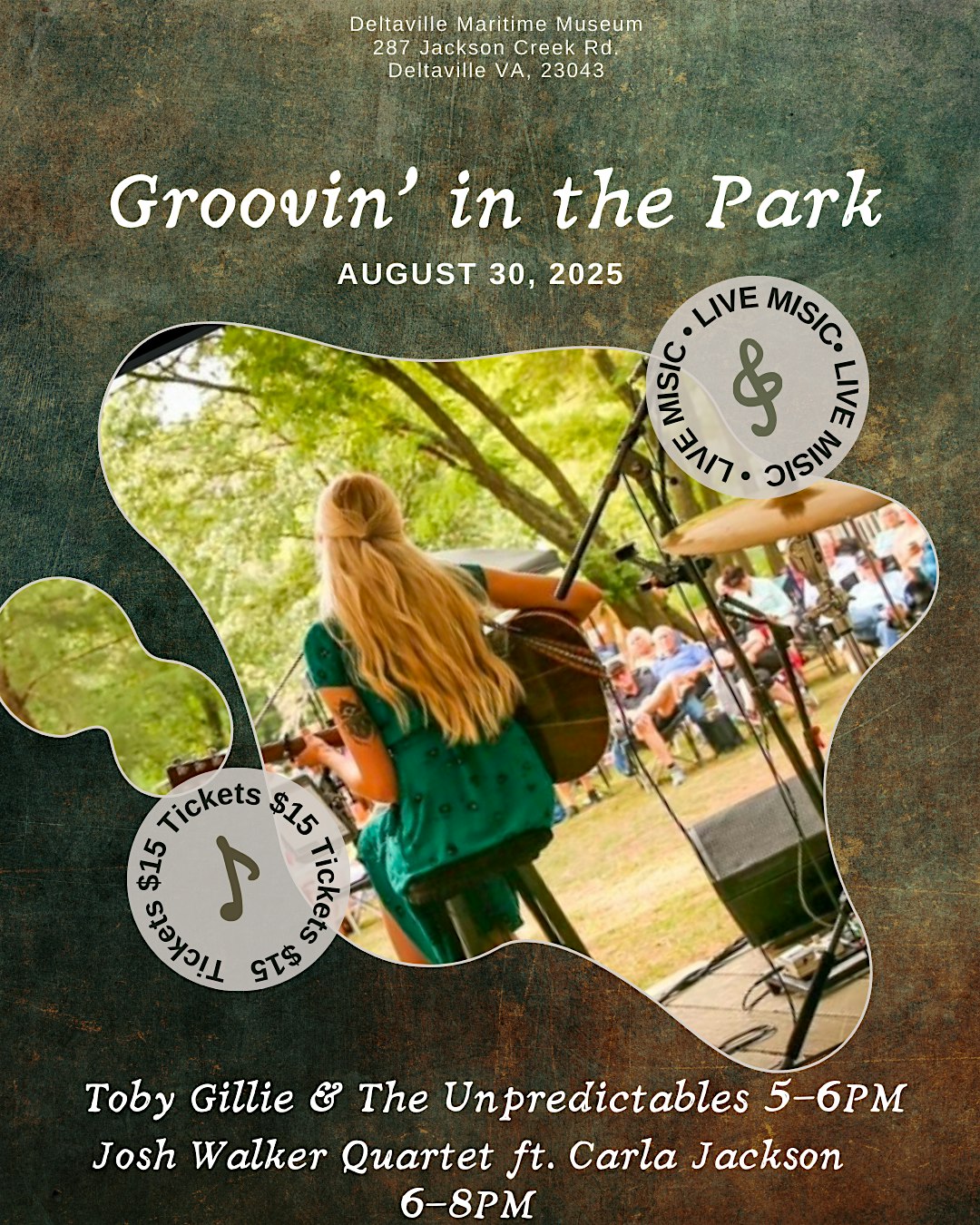Groovin in the park at Deltaville Maritime Museum & Holly Point Nature Park – Deltaville, VA