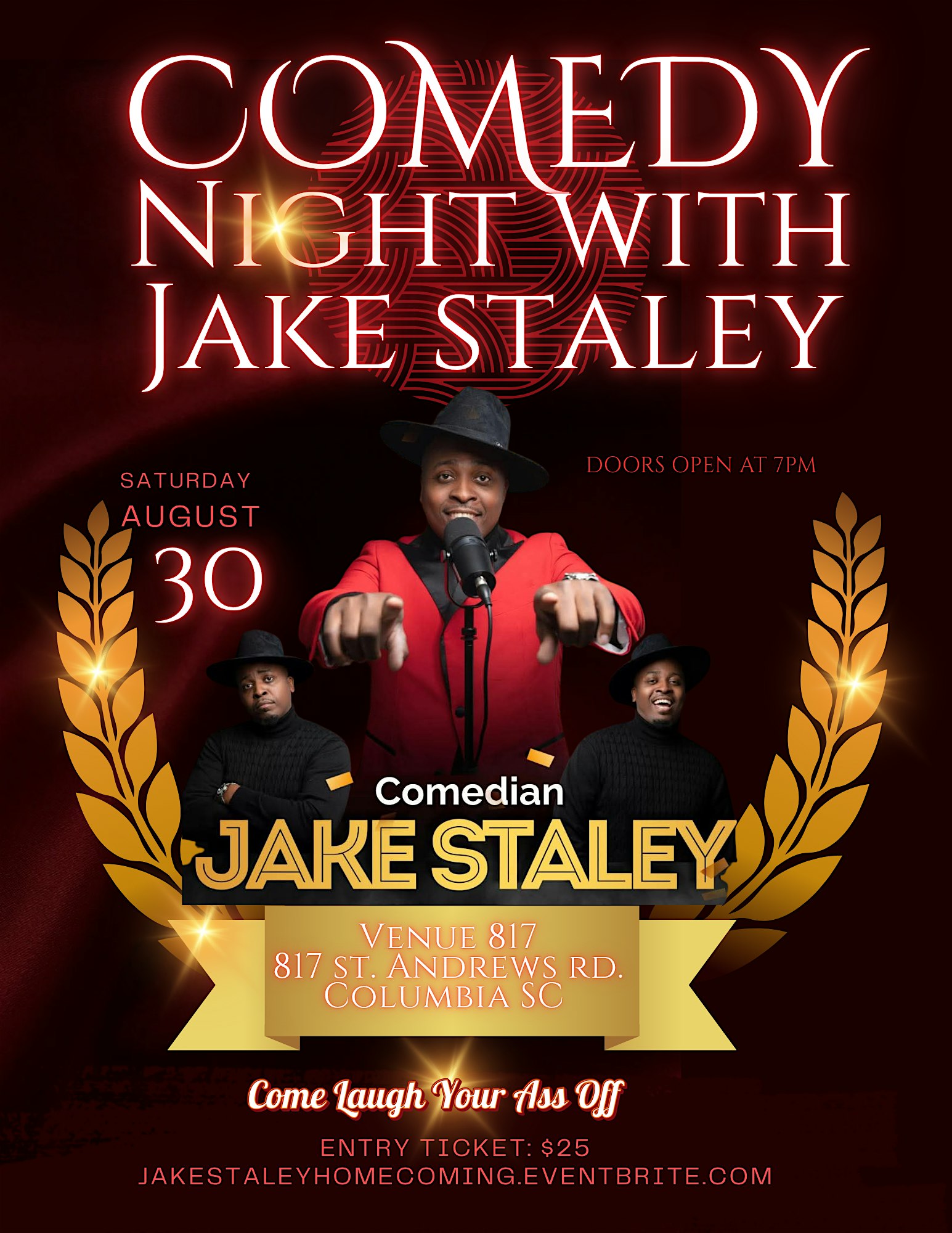 Jake Staley’s home coming comedy show! at Venue817 – Columbia, SC