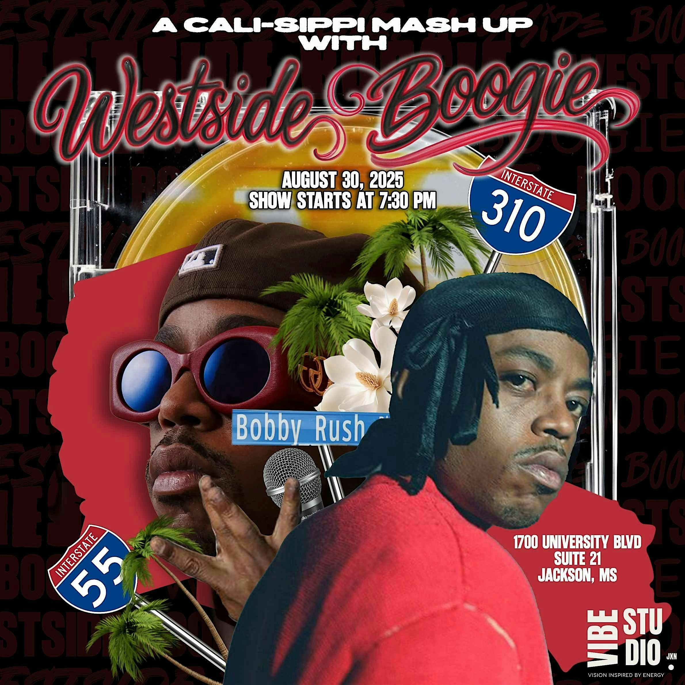 West Side Boogie – Cali- Sippi Mash Up Concert at 1700 University Blvd suite 21 – Jackson, MS