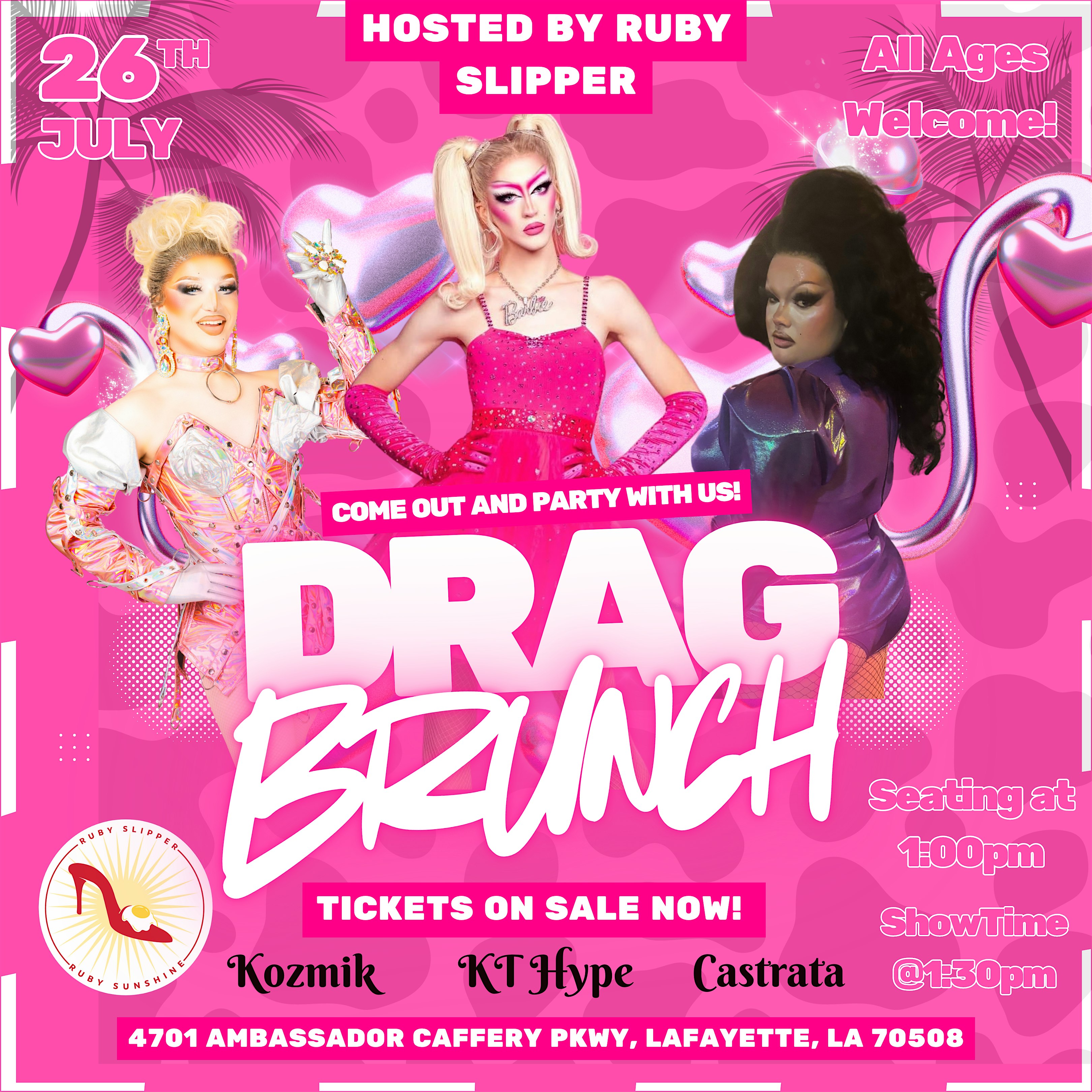 Drag Brunch hosted by Ruby Slipper at Ruby Slipper – Lafayette, LA