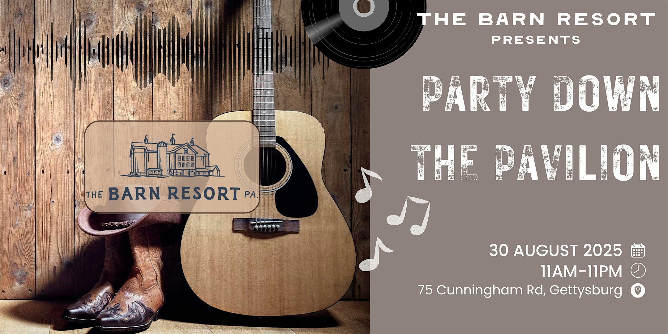 Party Down the Pavilion: A Country Music Event at The Barn Resort – Gettysburg, PA
