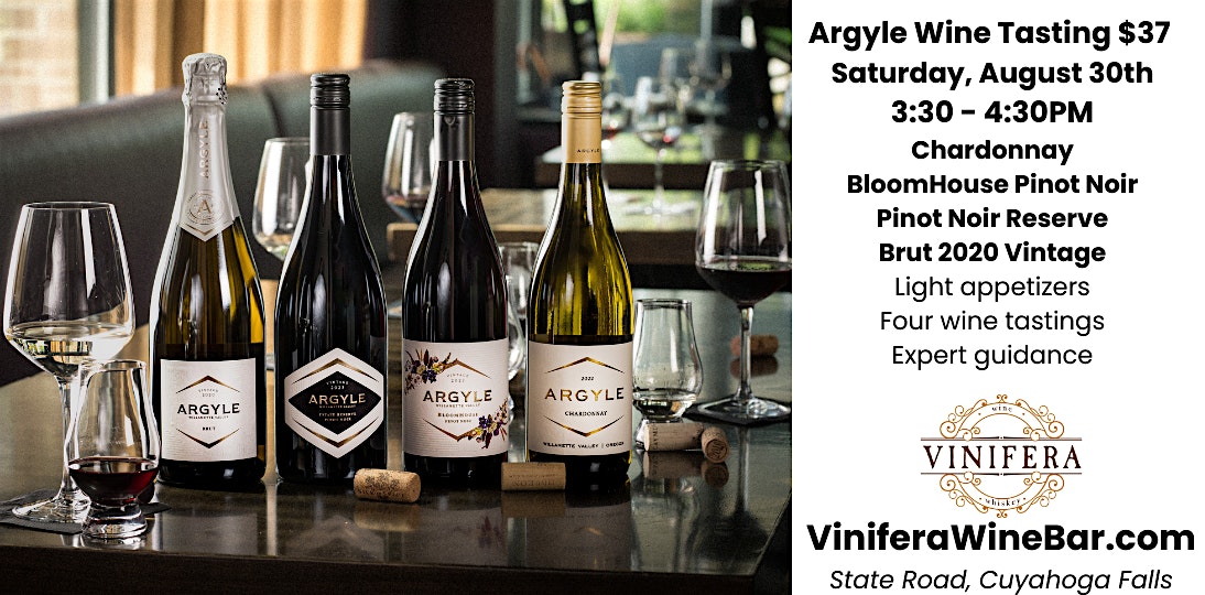 Argyle Wine Tasting at Vinifera Wine Bar – Cuyahoga Falls, OH