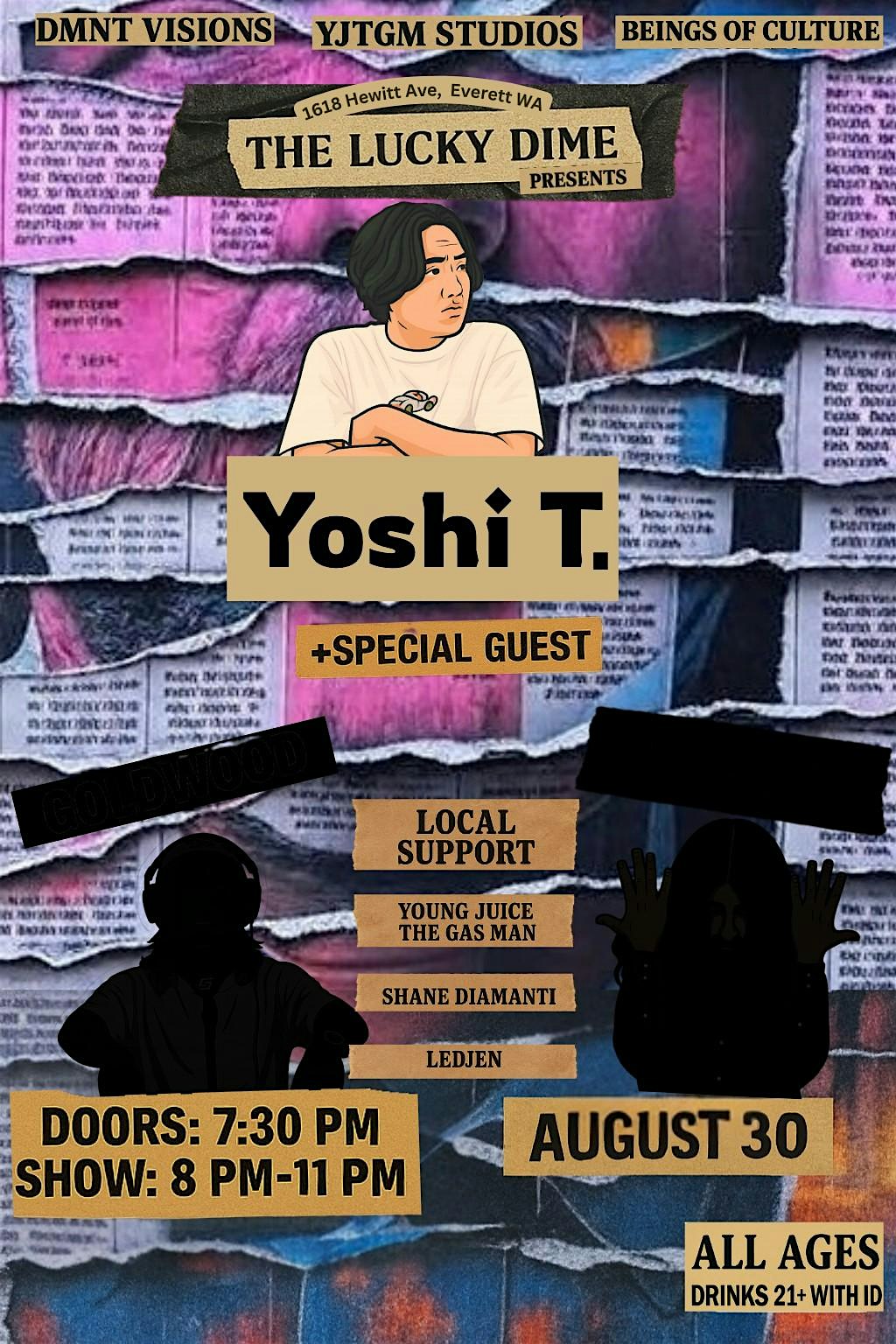 Yoshi T. @ Lucky Dime August 30th at Lucky Dime – Everett, WA