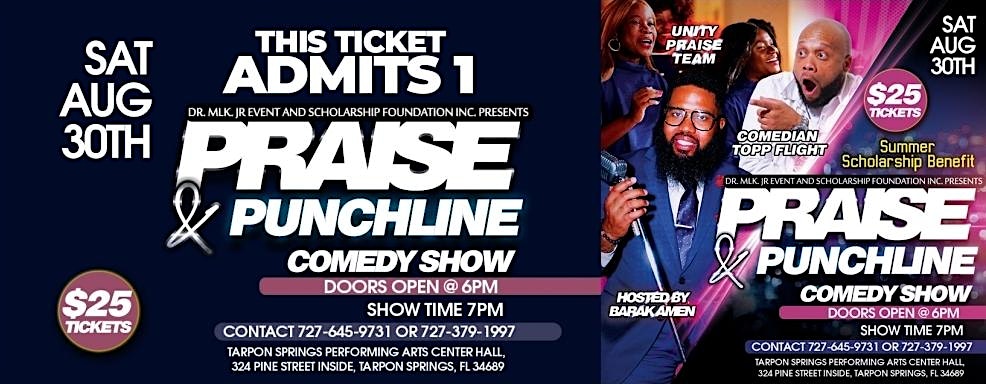 Praise and Punchlines at 324 Pine St – Tarpon Springs, FL