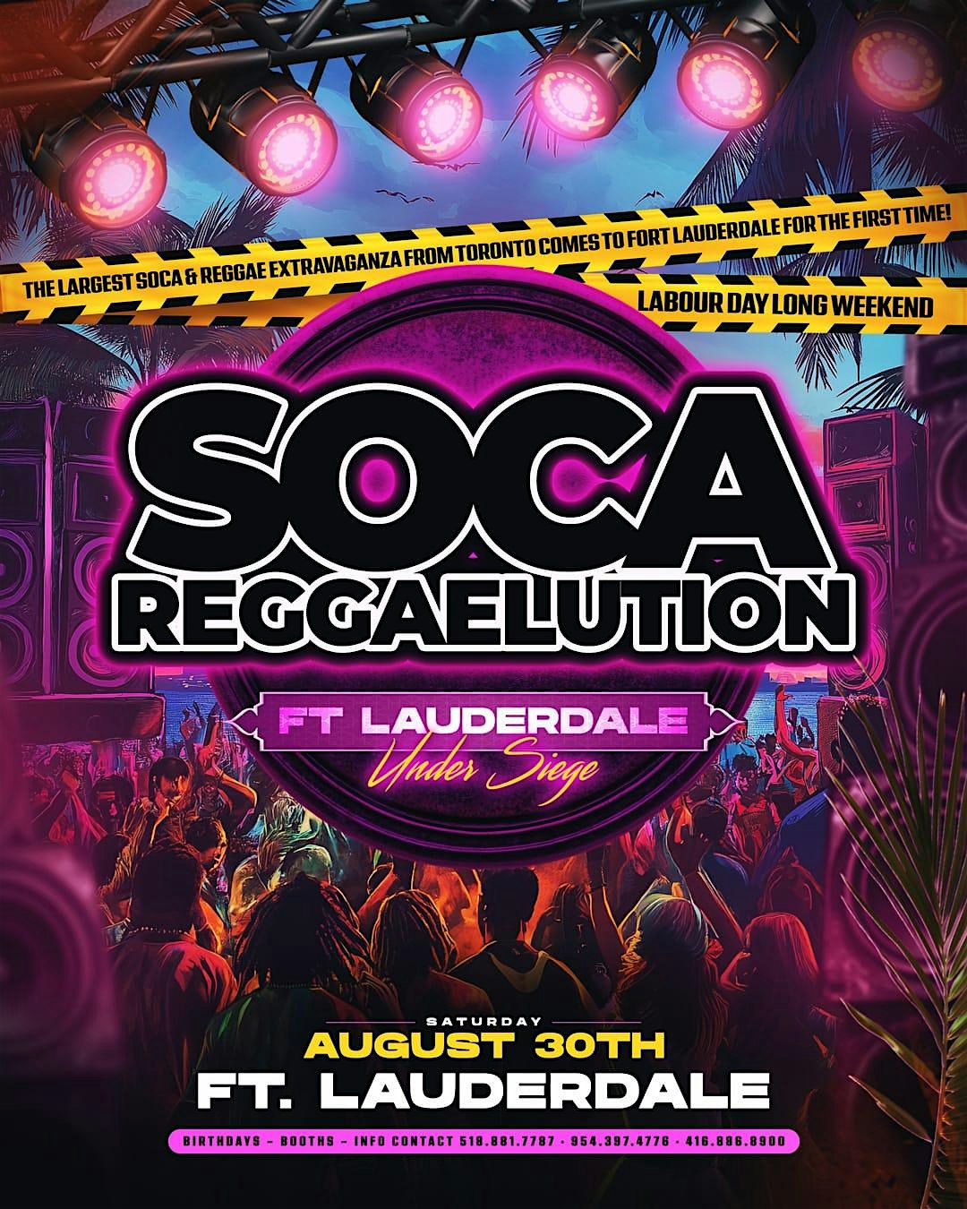 Soca Reggaelution at Bliss Bar & Nightclub – Lauderdale Lakes, FL