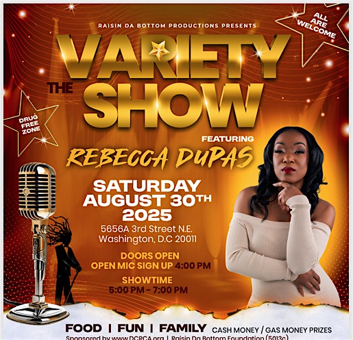 The Variety Show at 5656A 3rd St NE – Washington, DC