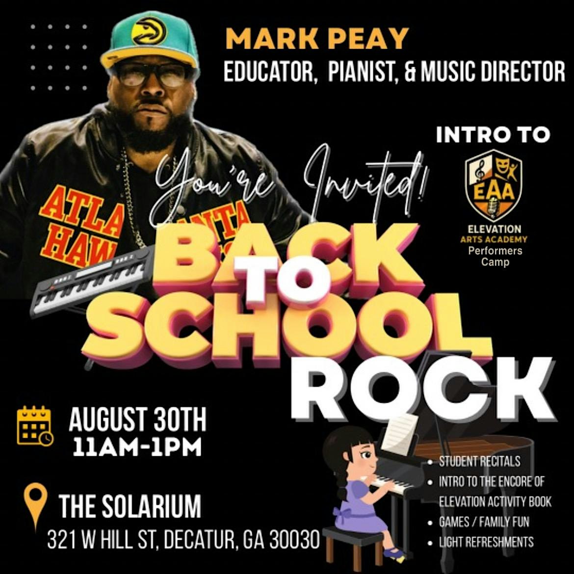 Back to School Rock at The Solarium – Decatur, GA