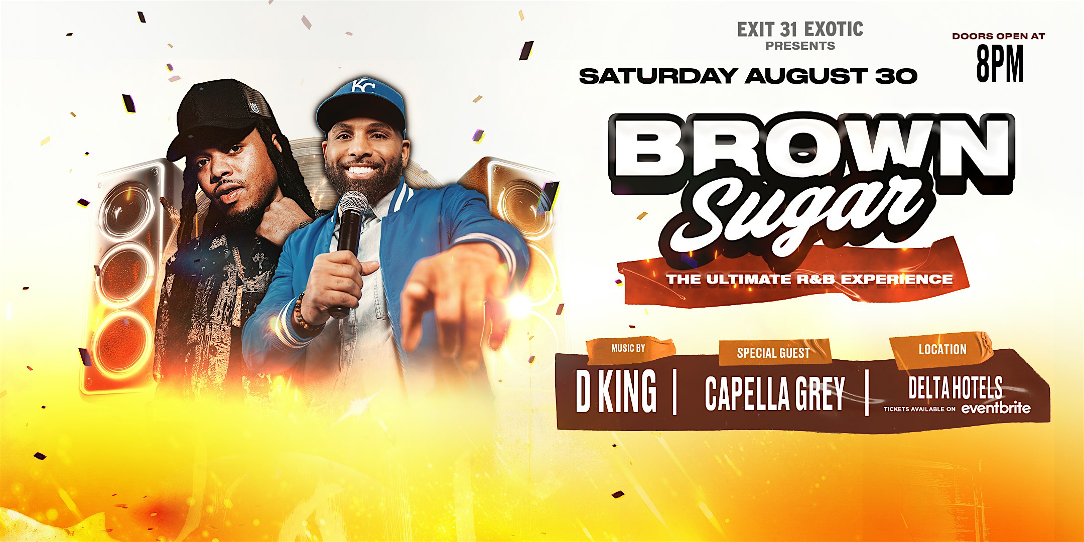 Brown Sugar: The Ultimate R & B Experience – Aug 30 – Delta Hotels (Utica) at Delta Hotels Utica – Utica, NY