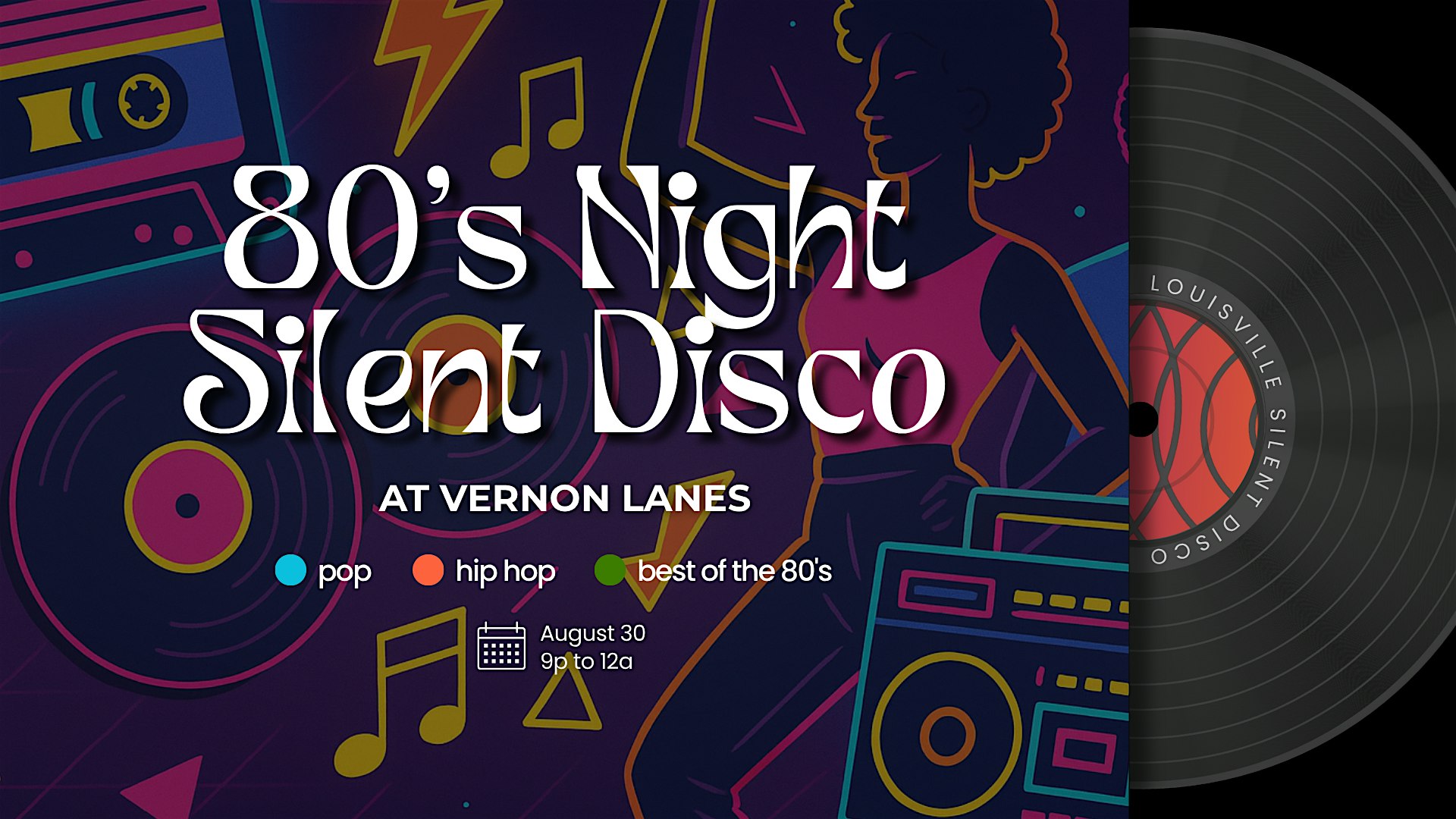 80’s Night Silent Disco at Vernon Lanes at Vernon Lanes – Louisville, KY