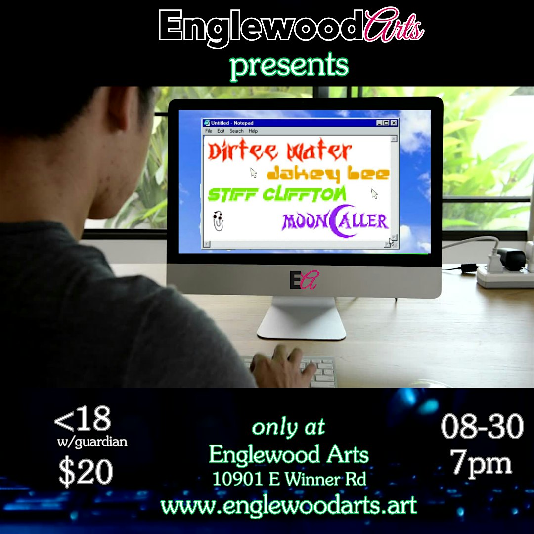 Dirtee Water, Jakey Lee, Stiff Clifton, and MoonCaller Live at EA at Englewood Arts – Independence, MO