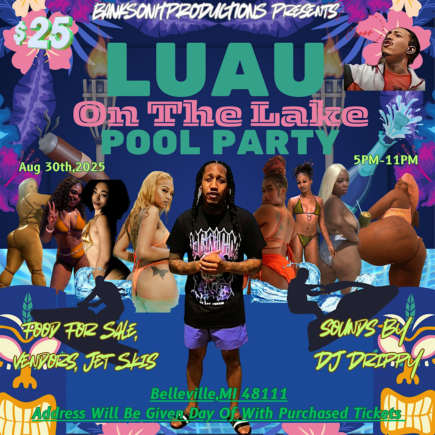 Luau On The Lake Pool Party at Red Roof PLUS+ Belleville – Belleville, MI