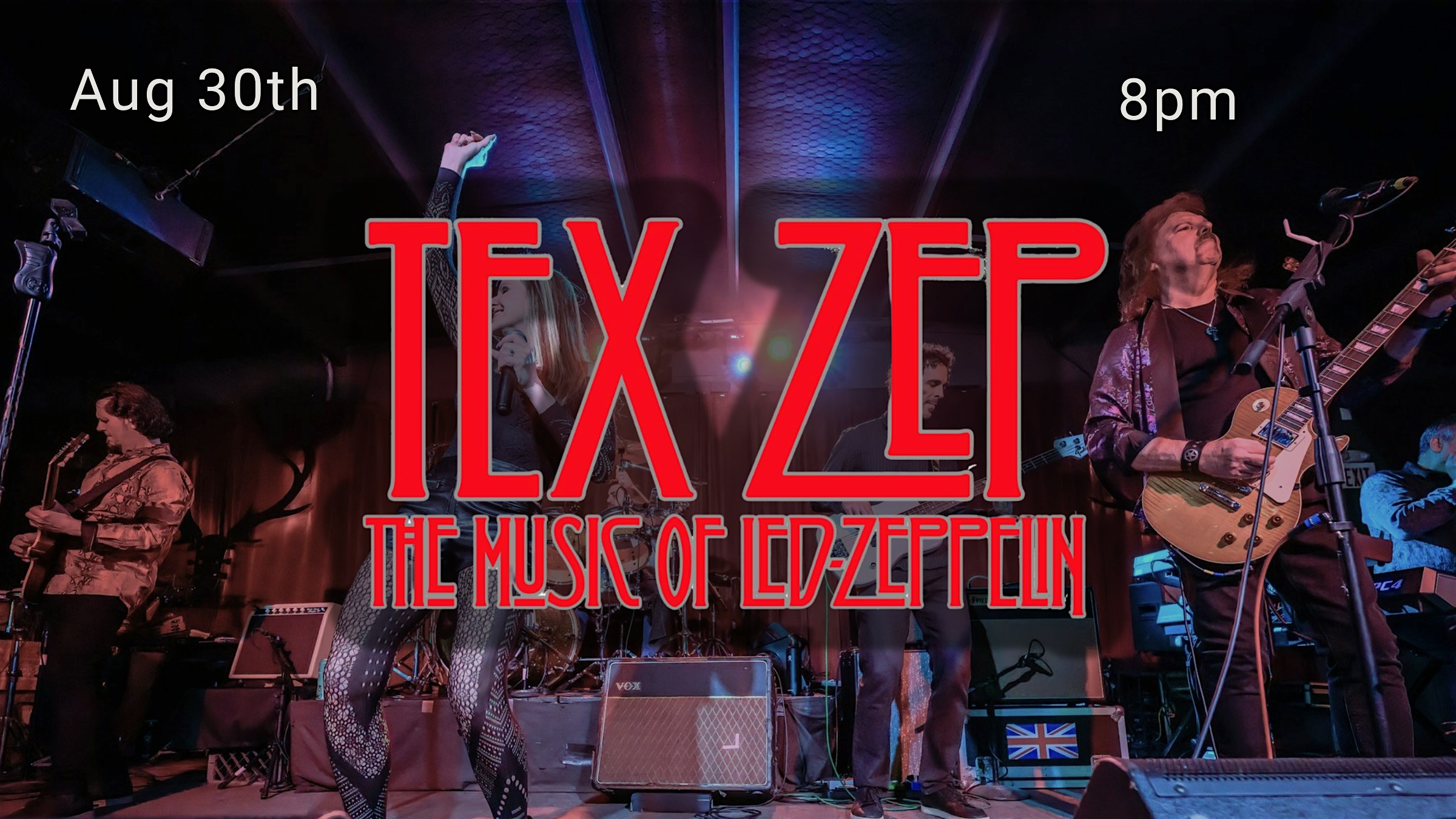 TEX ZEP – Led Zeppelin Cover Band at Fresh Air And Food Park – Cottonwood Shores, TX