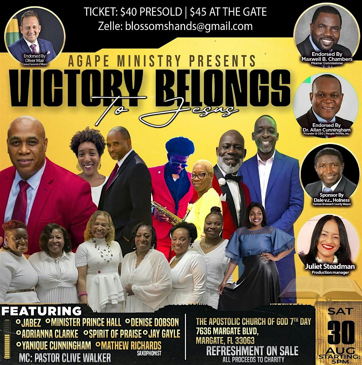 Victory Belongs to Jesus at 7636 Margate Blvd – Fort Lauderdale, FL