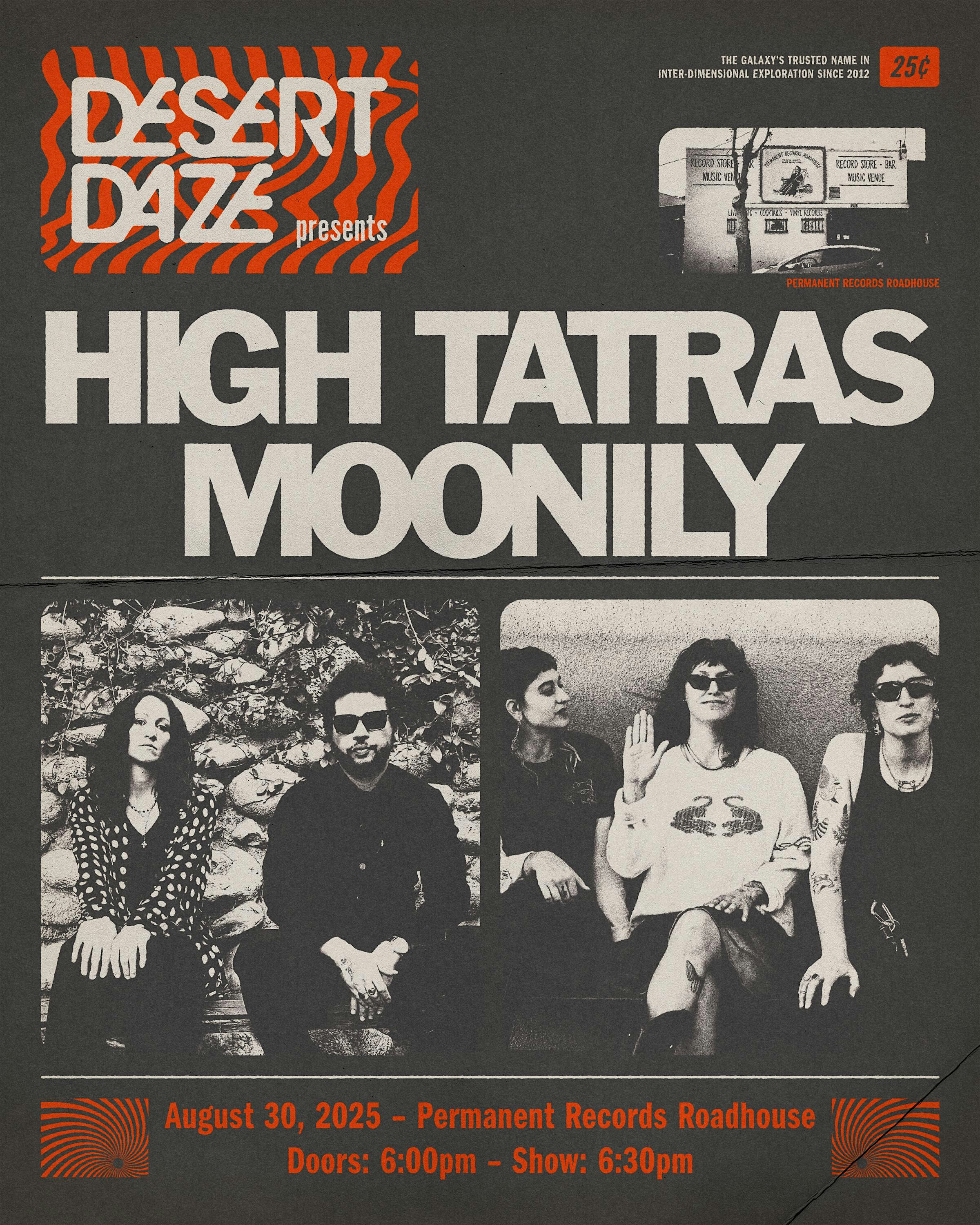 Desert Daze Presents: HIGH TATRAS + MOONILY at Permanent Records Roadhouse – Los Angeles, CA