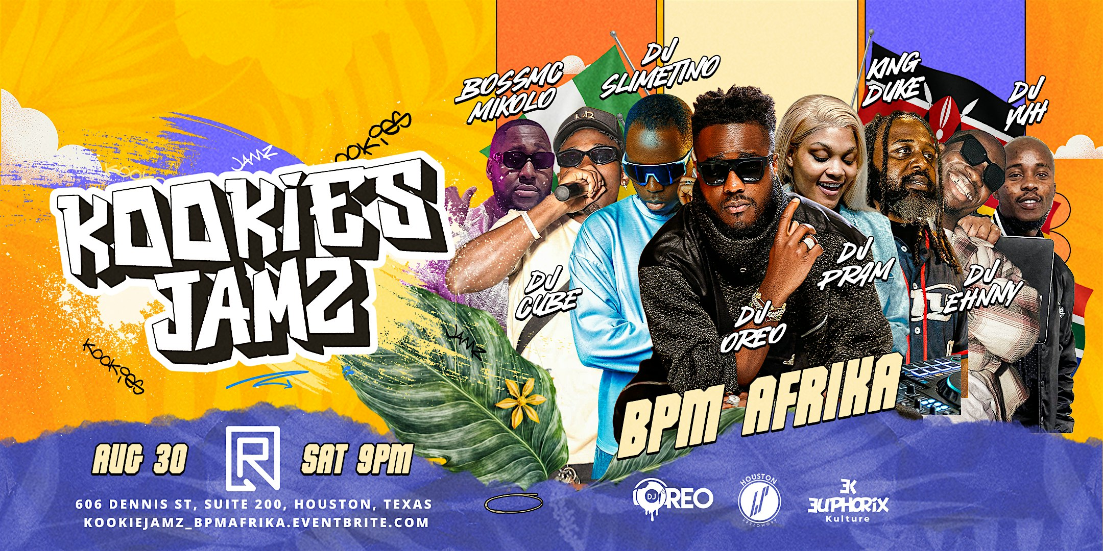 KOOKIES JAMZ – BPM AFRIKA at Reset Rooftop Bar & Lounge – Houston, TX