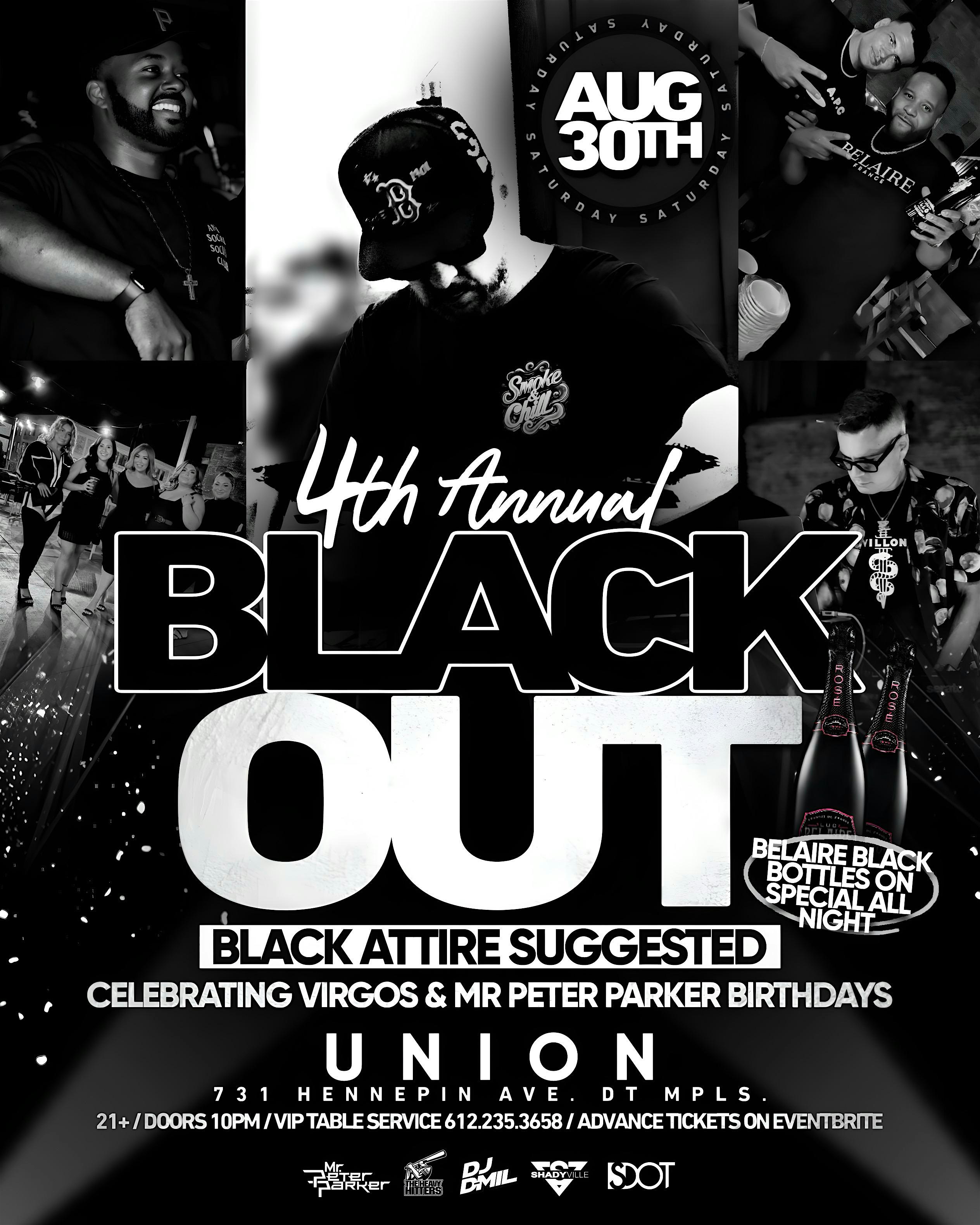 4TH ANNUAL BLACKOUT at Union Rooftop – Minneapolis, MN