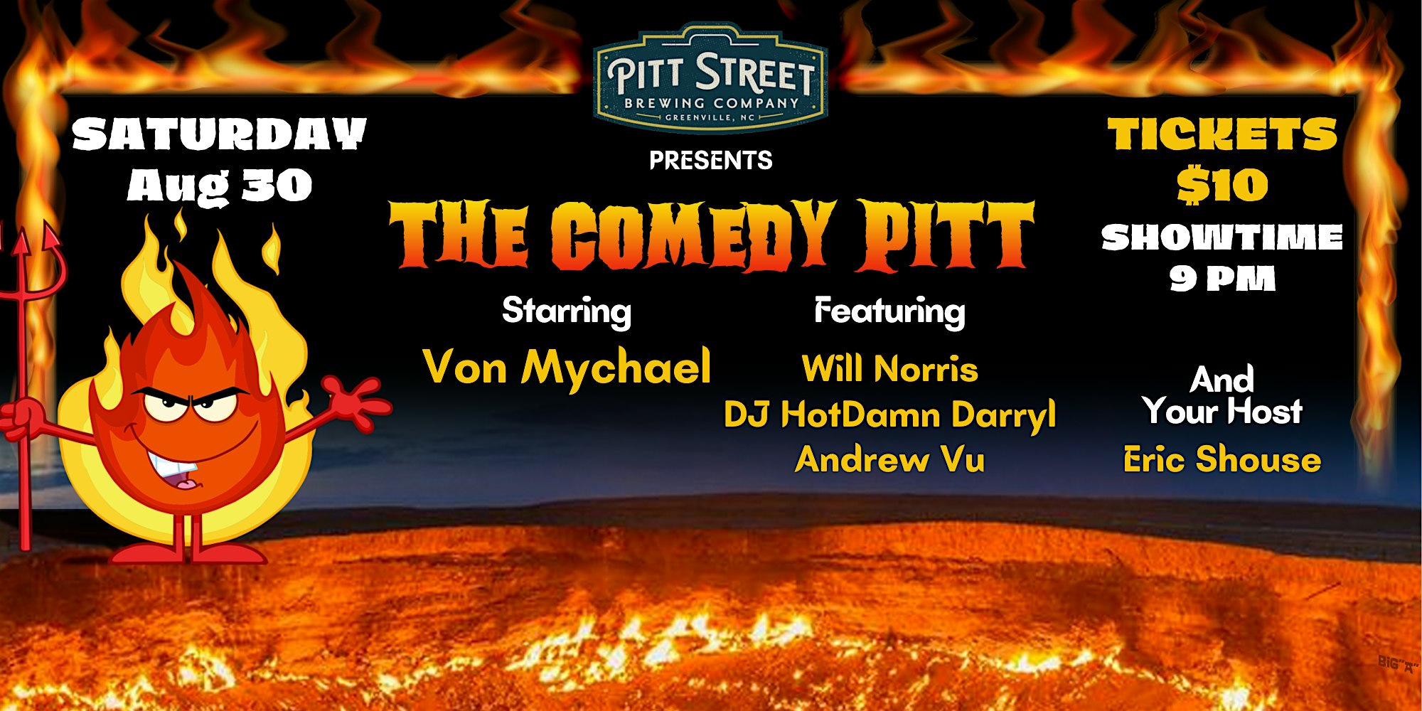 The Comedy Pitt Stand-Up Showcase at Pitt Street Brewing Company – Greenville, NC