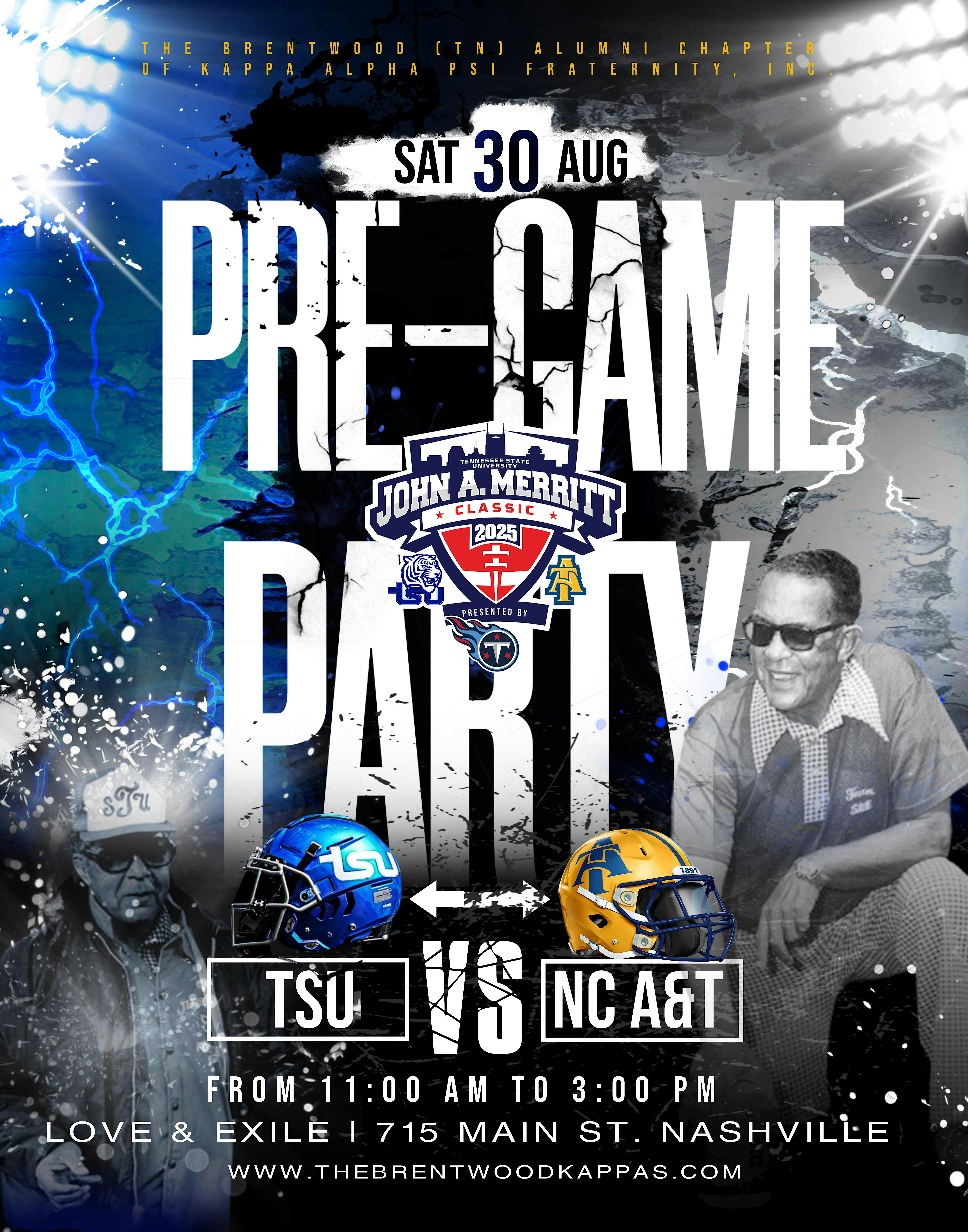 John Merritt Classic Pre-Game Party at Love and Exile Bar – Nashville, TN